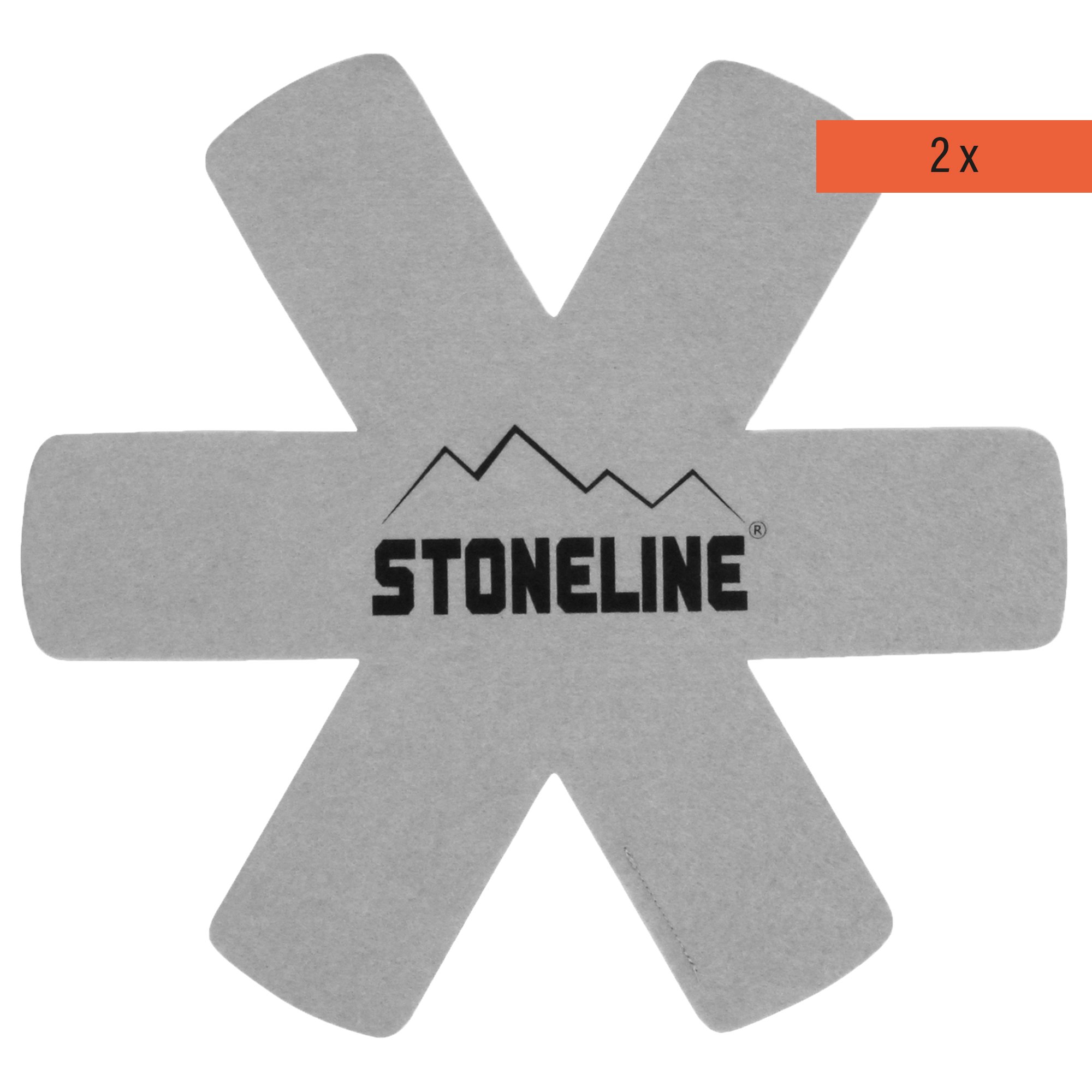 STONELINE® 2 pc Pot & Pan Protector Set 38 cm, grey | Coaster Stacking Protectors