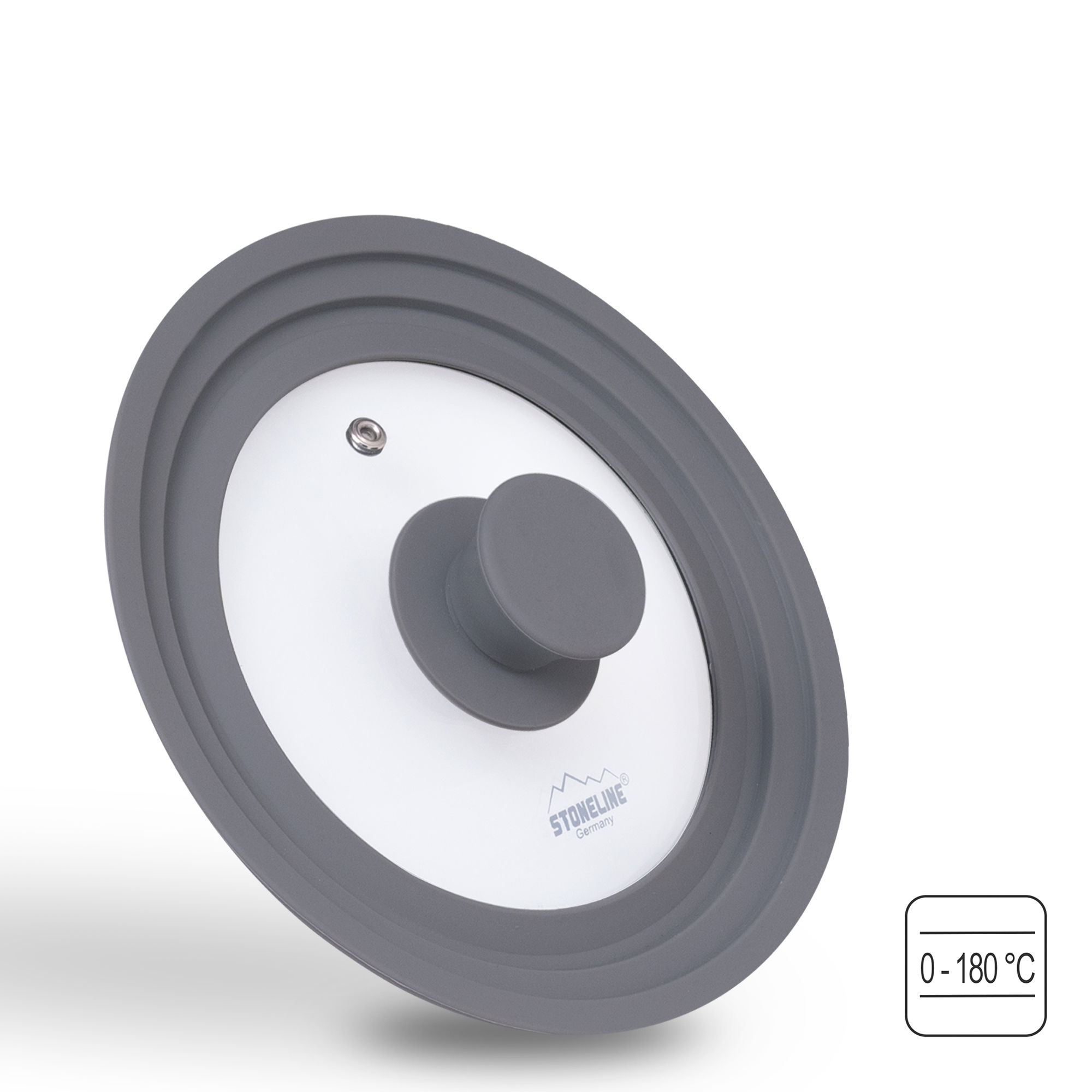 Universal Lid for Pots Pans Skillets 16/18/20 cm | Grey