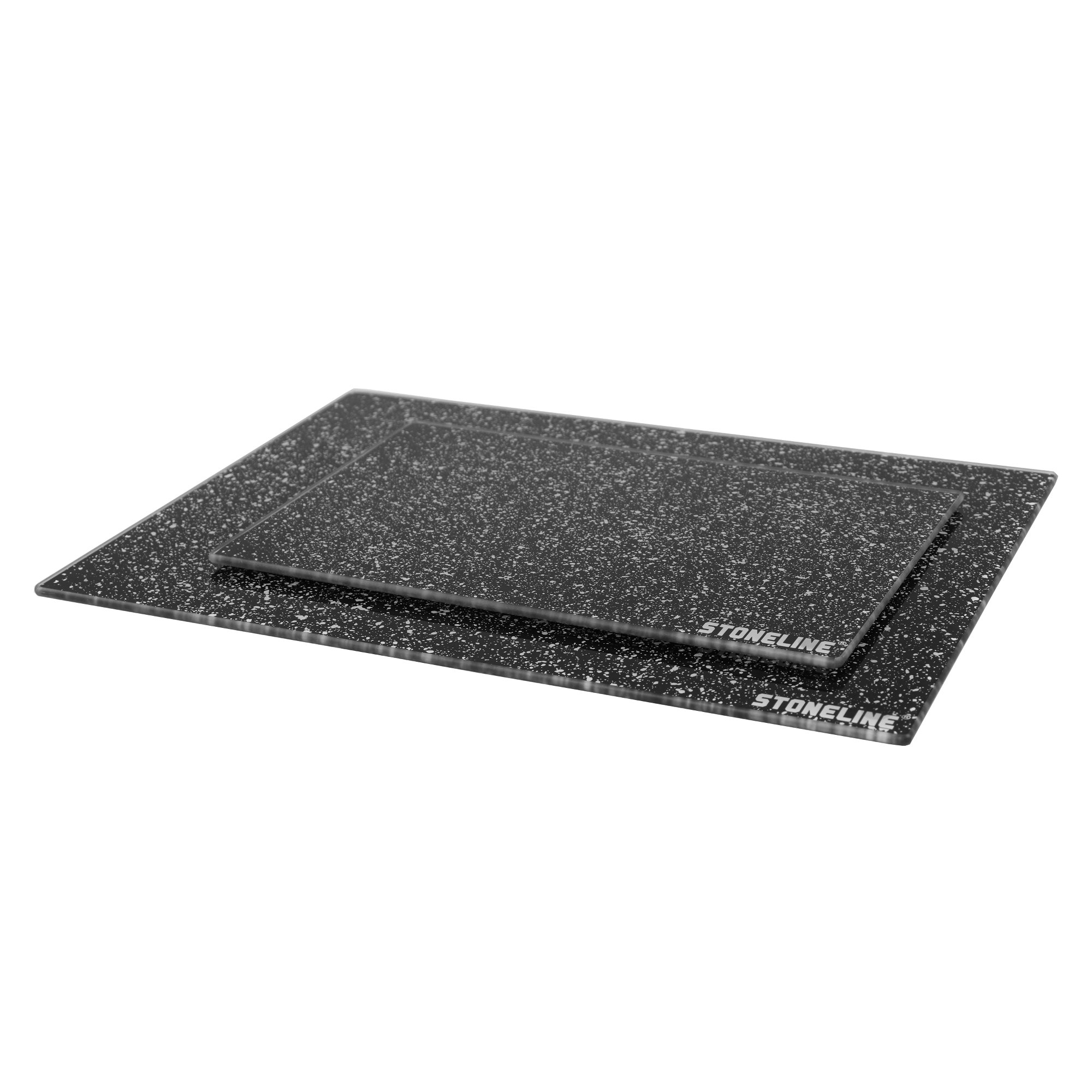 STONELINE® 2 pc Glass Cutting Board Set, Non-Slip Chopping Board, Worktop Saver