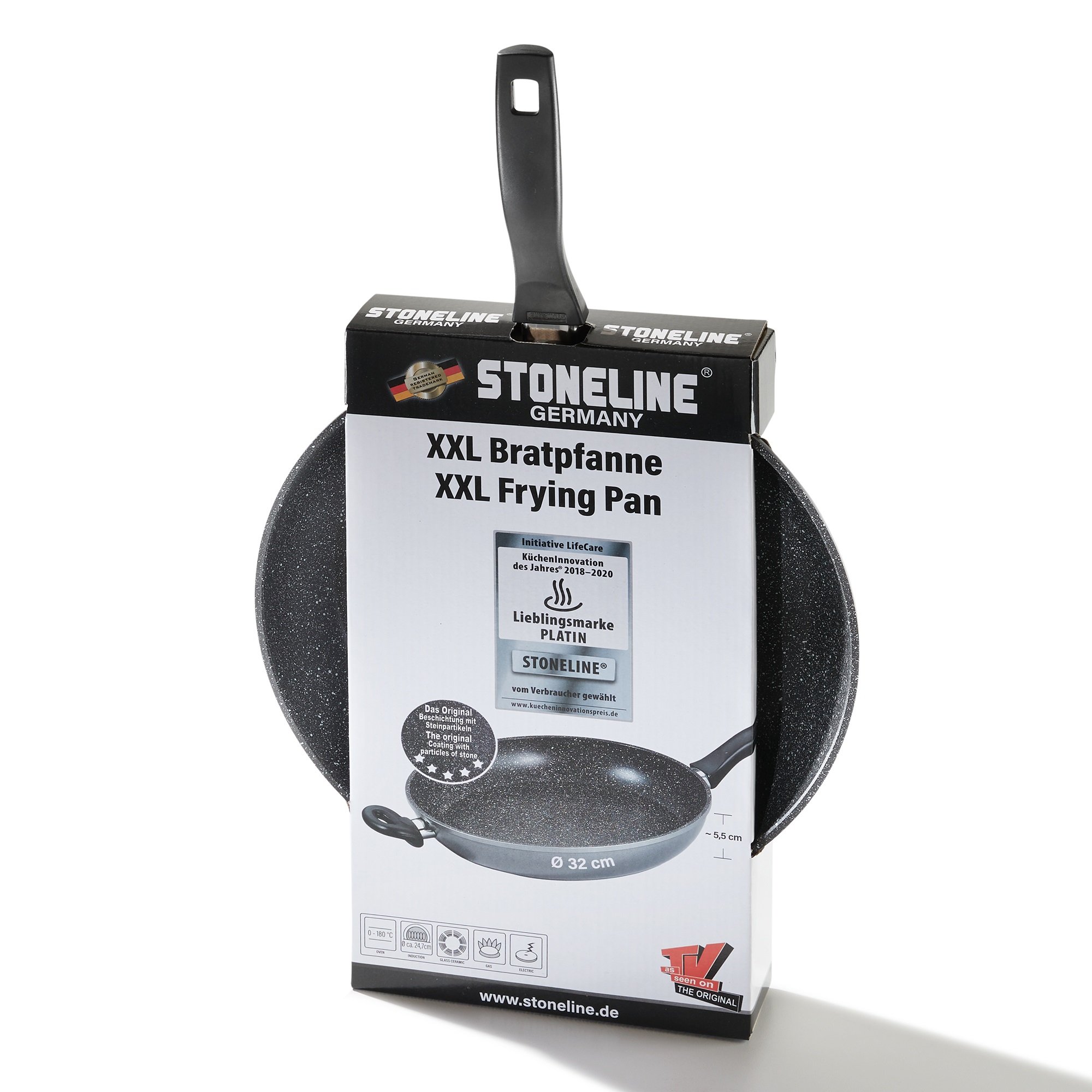 STONELINE® XXL Frying Pan 32 cm, Large Non-Stick Pan | CLASSIC