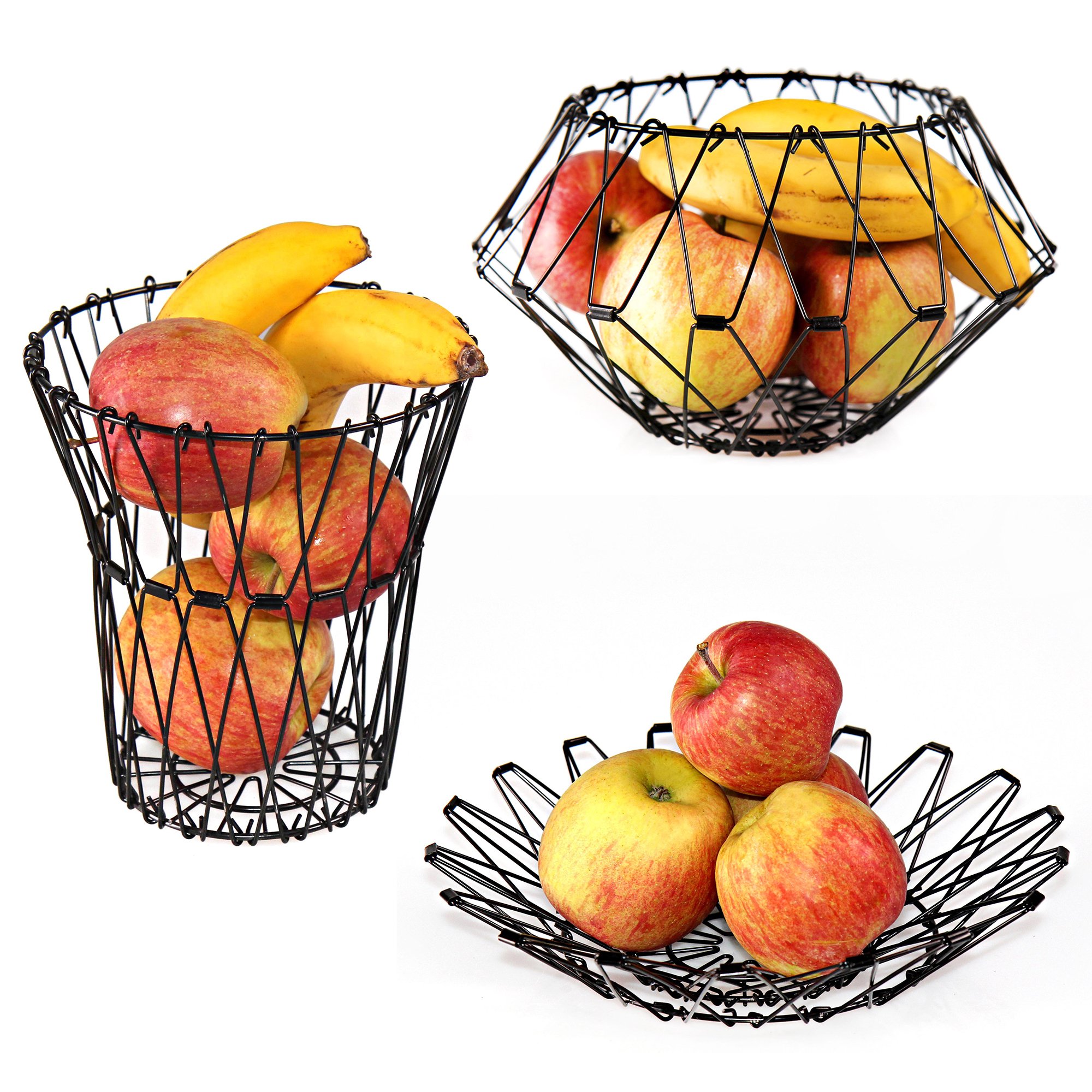 STONELINE® Corbeille à fruits pliable, 9 formes, fil de fer | FLEXI Basket
