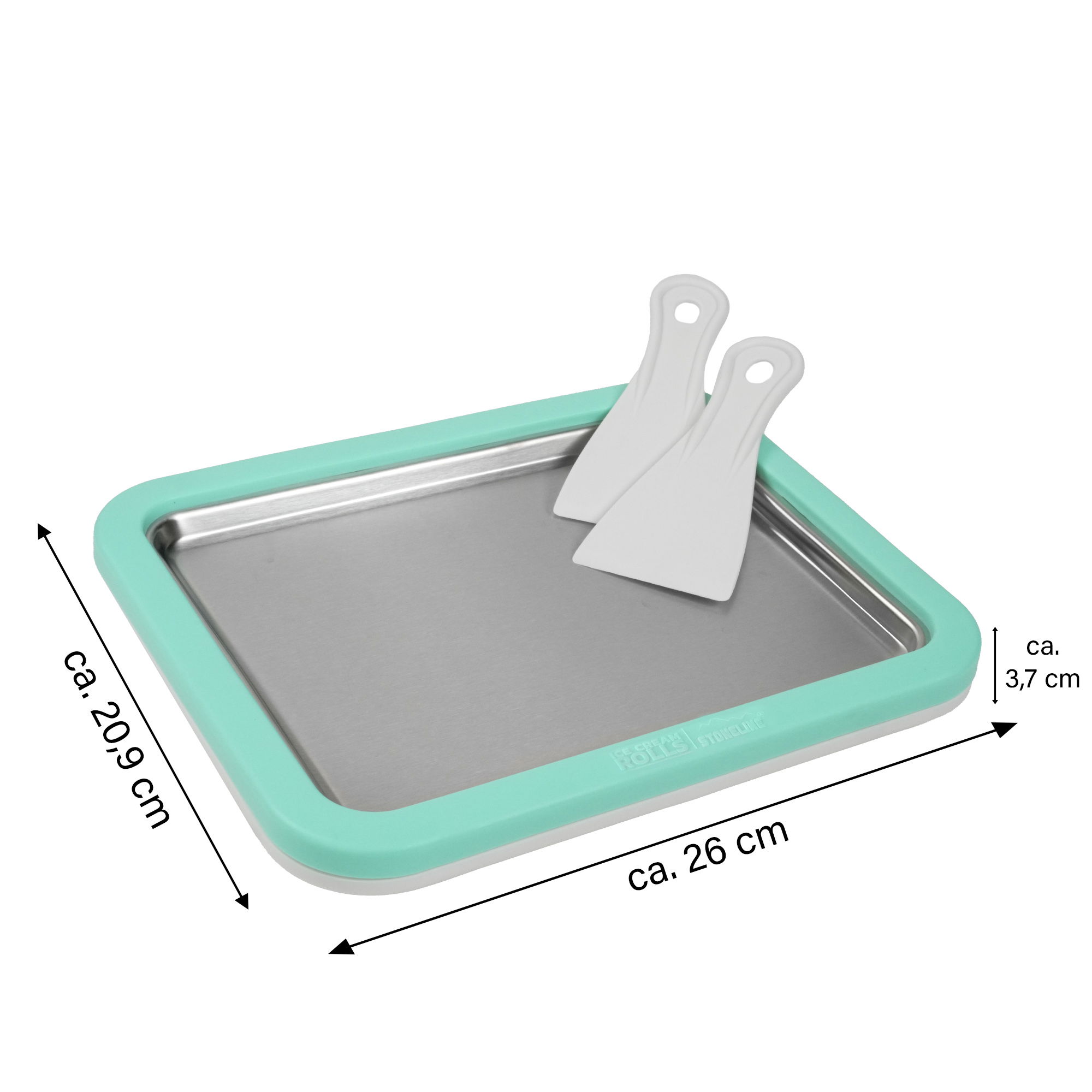 STONELINE® by Mr. Ice Cream Rolls Maker Gelato Istantaneo Piastra di Gelato | Menta