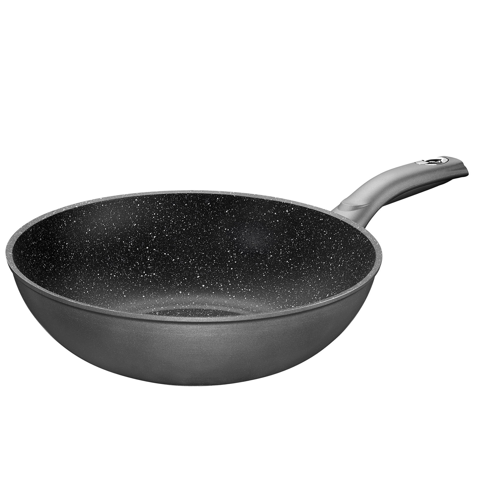STONELINE® Gourmundo poêle à wok 30 cm, Made in Germany, wok antiadhésif, convient pour l'induction