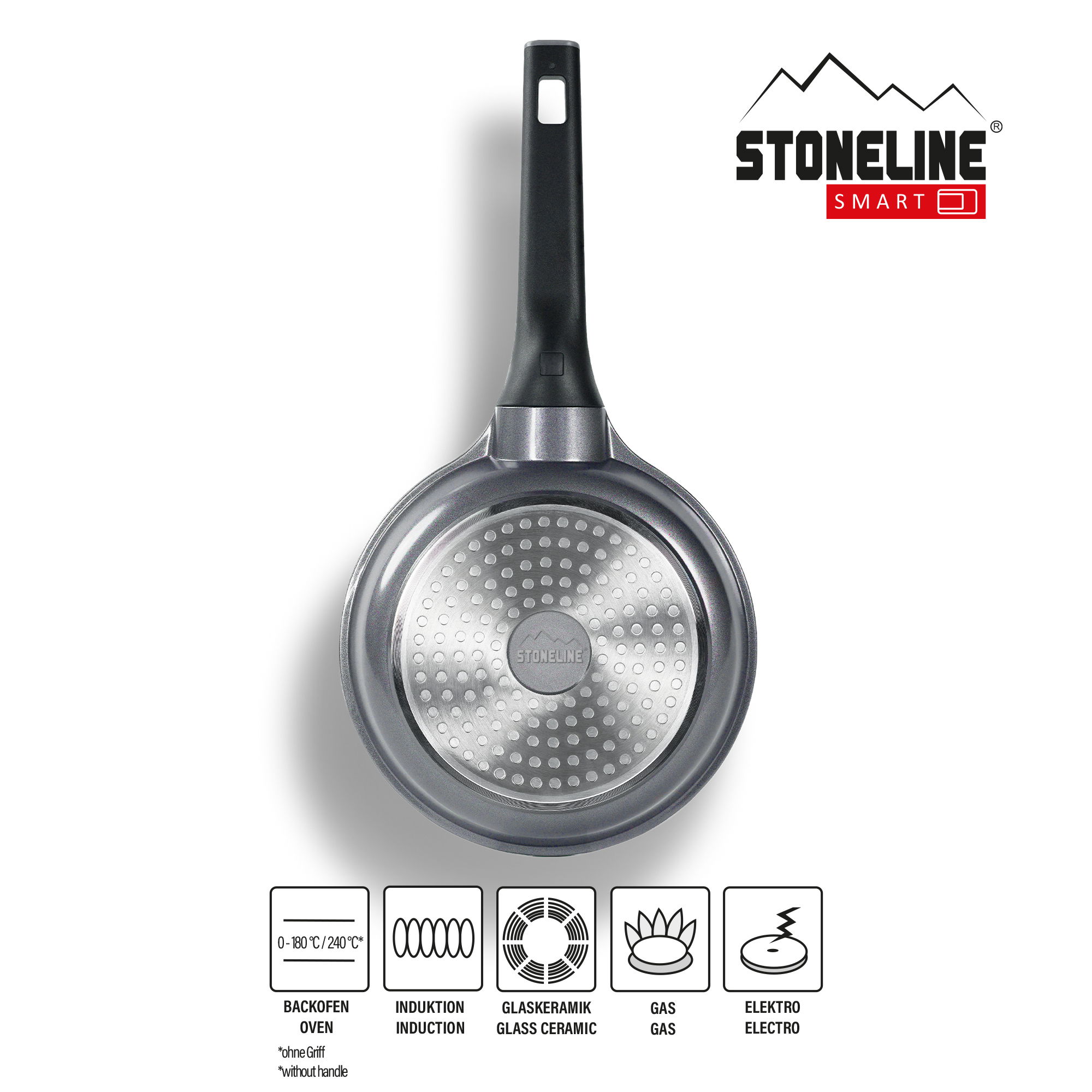 Batterie de cuisine 8 pièces 18/20/24 Poignée amovible | avec couvercles