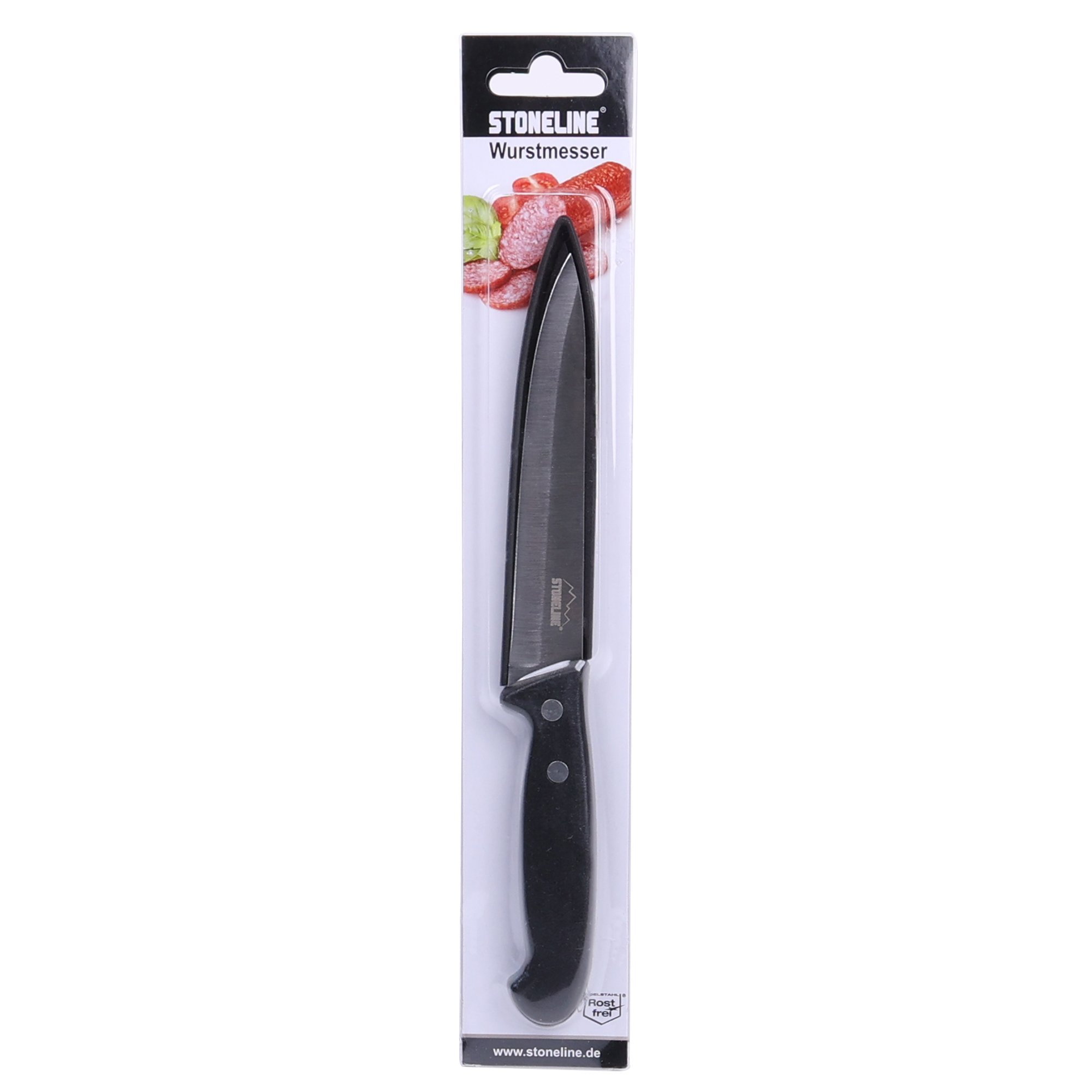 Cuchillo para salchichas STONELINE® 22,7 cm, con protector de hoja