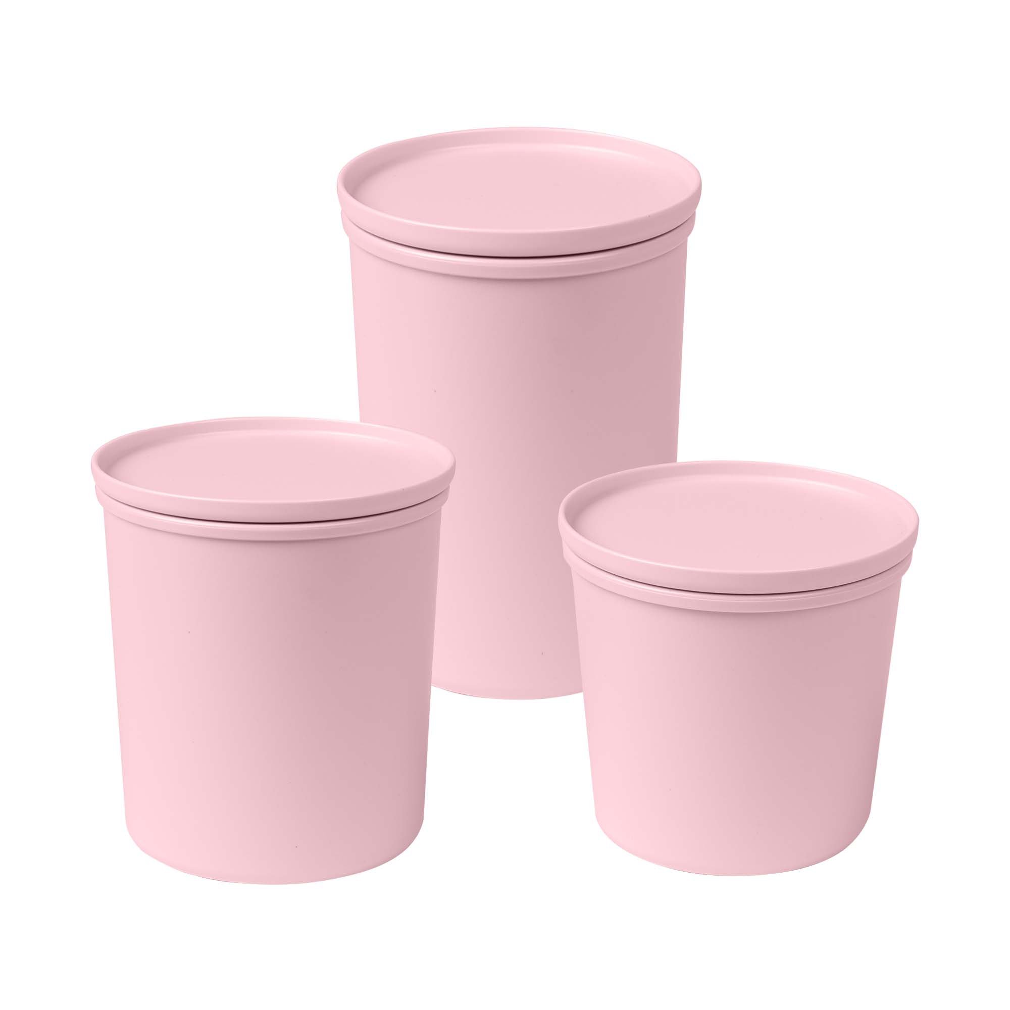 Set di contenitori per alimenti AWAVE® rPET, 3 pezzi, rosé