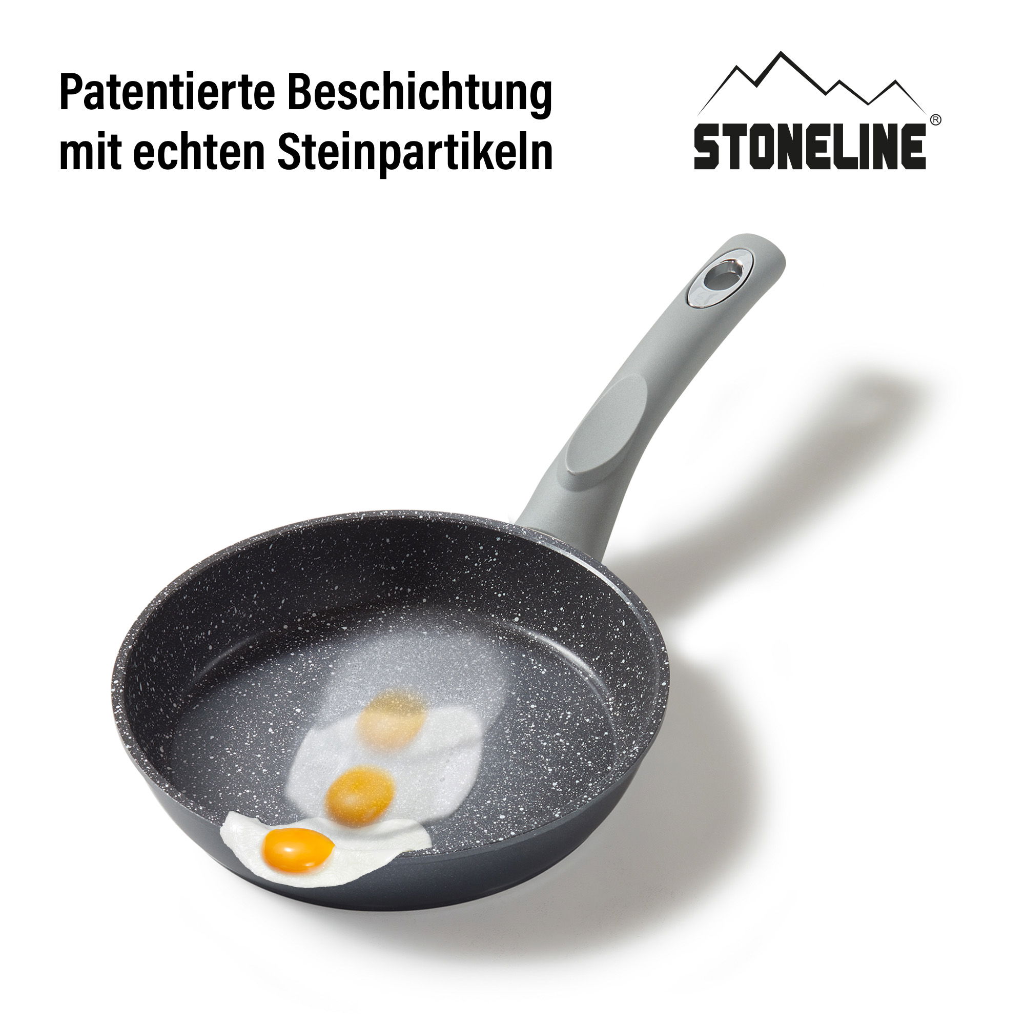 STONELINE® Poêle à frire 18 cm, Antiadhésive, adaptée à l'induction & four | GOURMUNDO