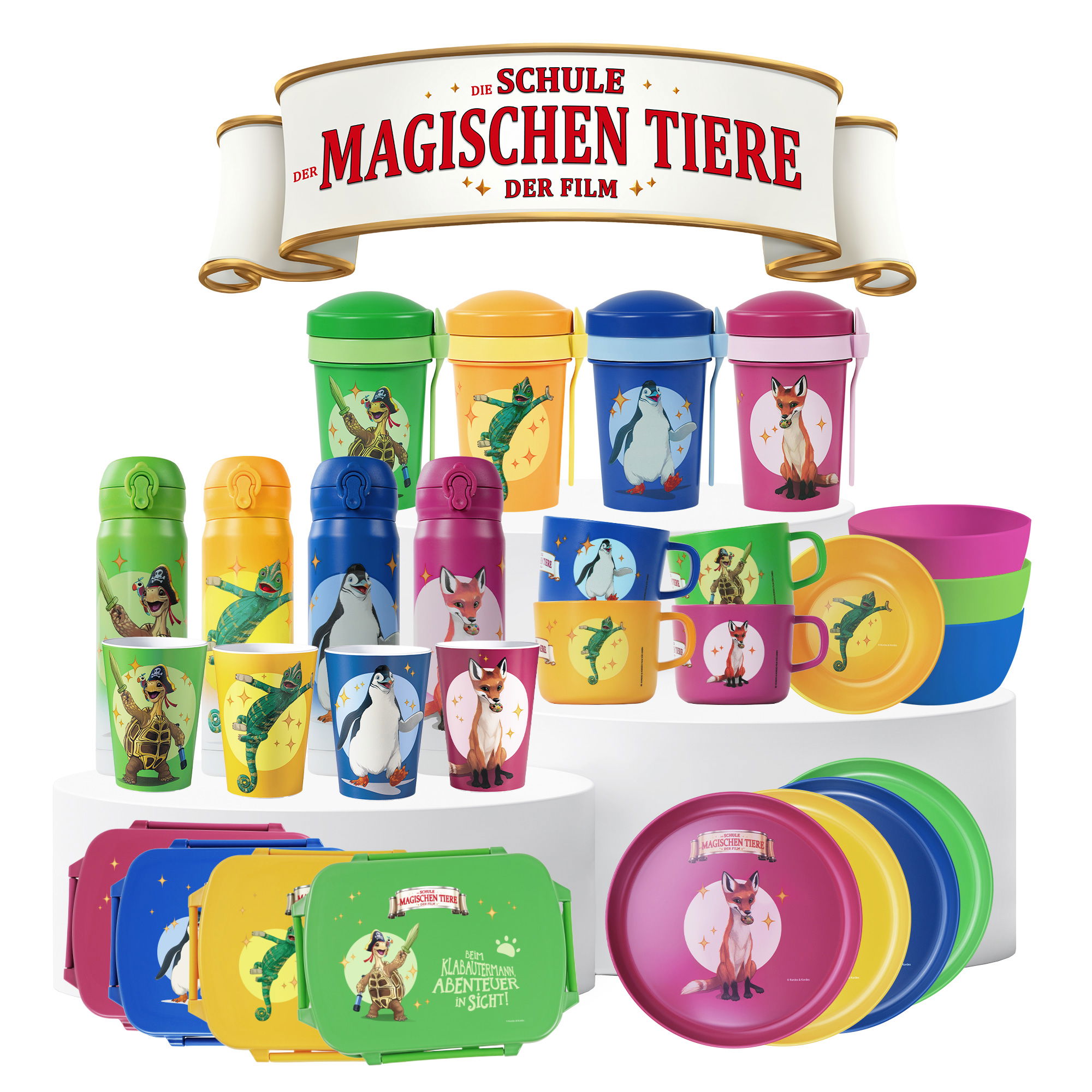 Die Schule Der Magischen Tiere Kindergeschirr Teller Set 4 teilig RPET 