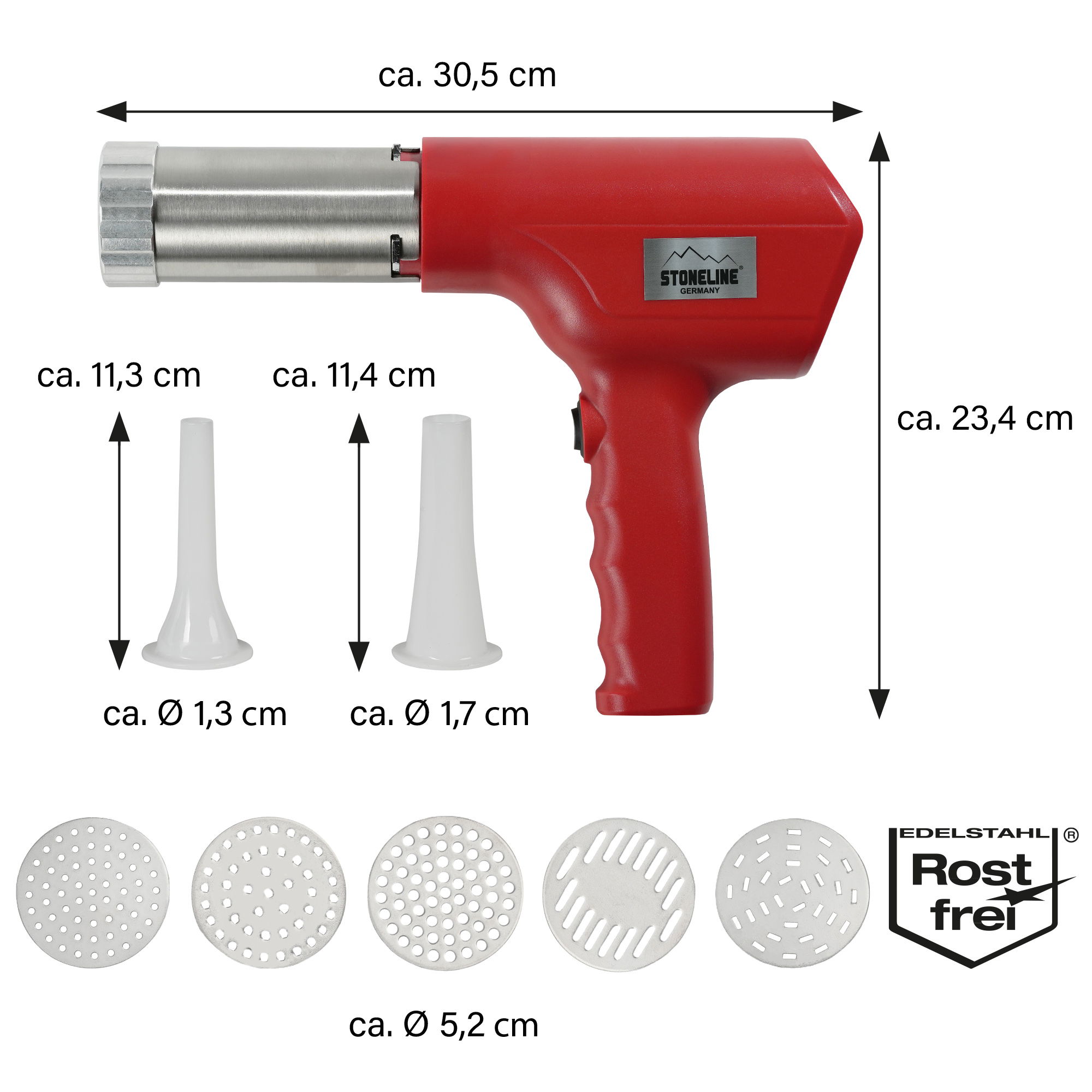 Elektrischer Pasta Maker | Rot