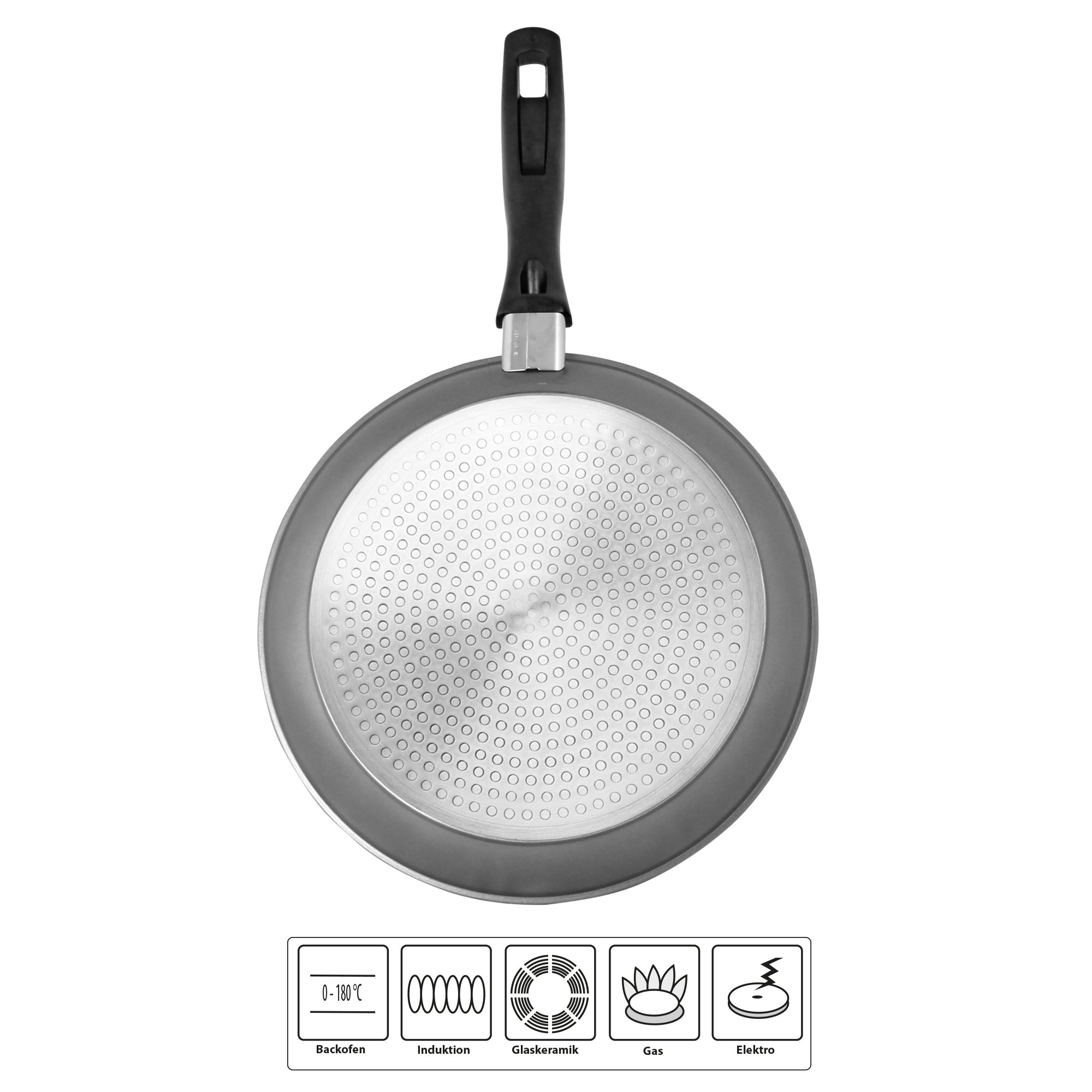 STONELINE® Frying Pan 26 cm, with Lid, Non-Stick Pan | CLASSIC