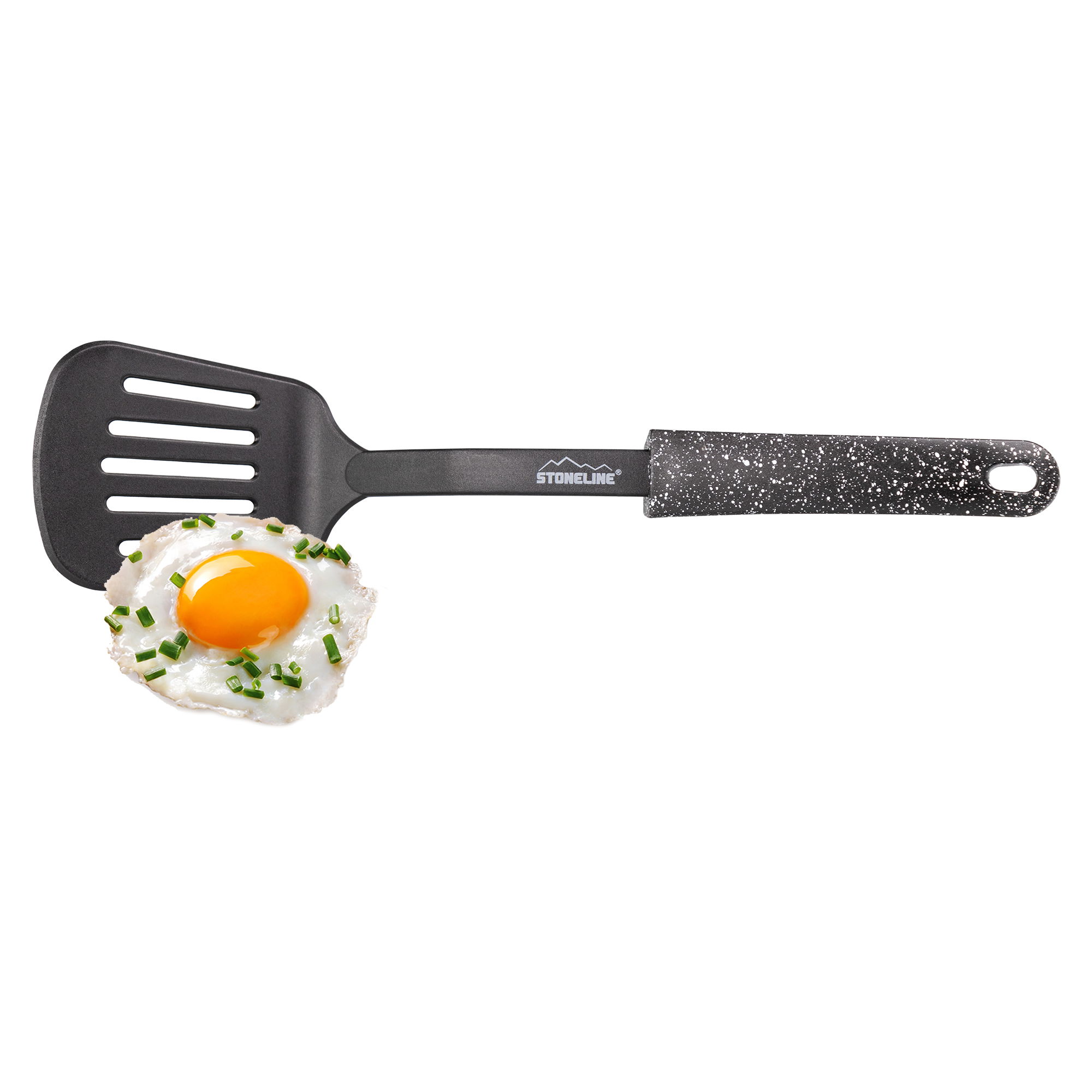 STONELINE® Slotted Turner 33 cm, Fish Slice, Heat Resistant Nylon, Non-Stick Cookware