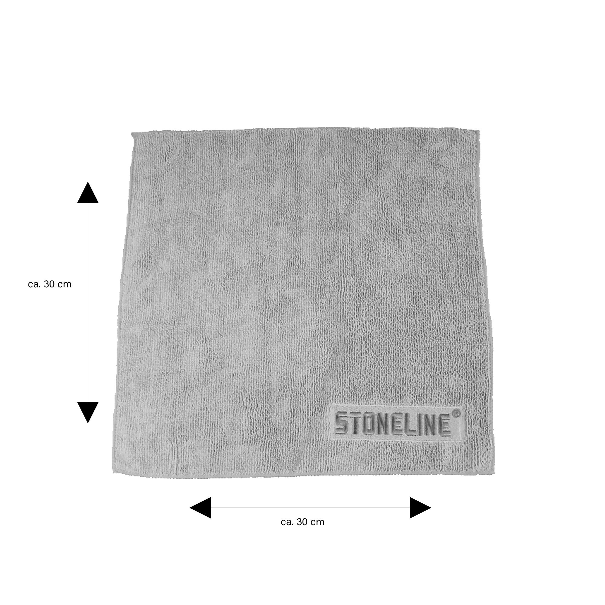 STONELINE® Microfibre Cloth 30x30 cm, Multifunctional Reusable Cleaning Cloths