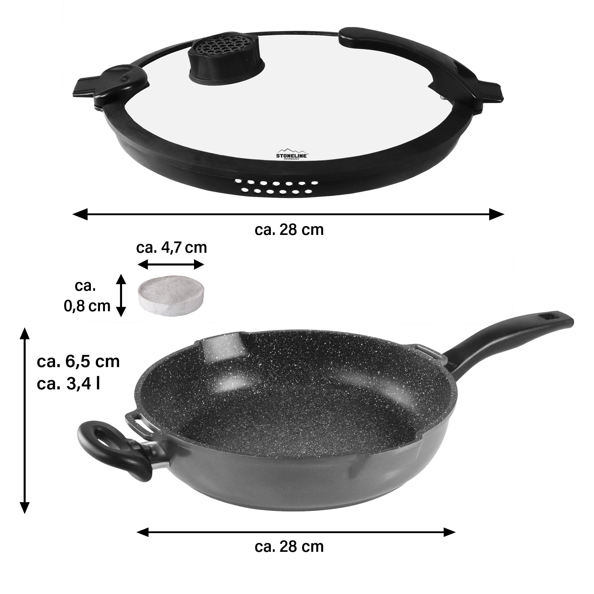 Faitout 28 cm | avec couvercle