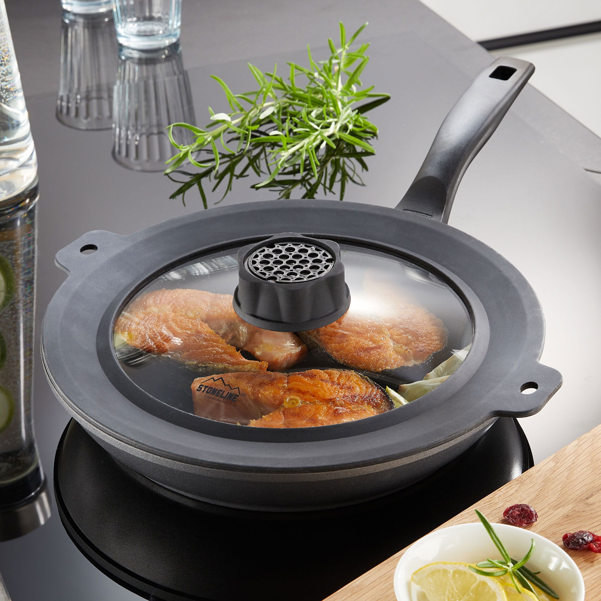 Tapa Universal 22/24/26/28 con Función SMELL WELL y 2 Juegos de Recarga | Negro