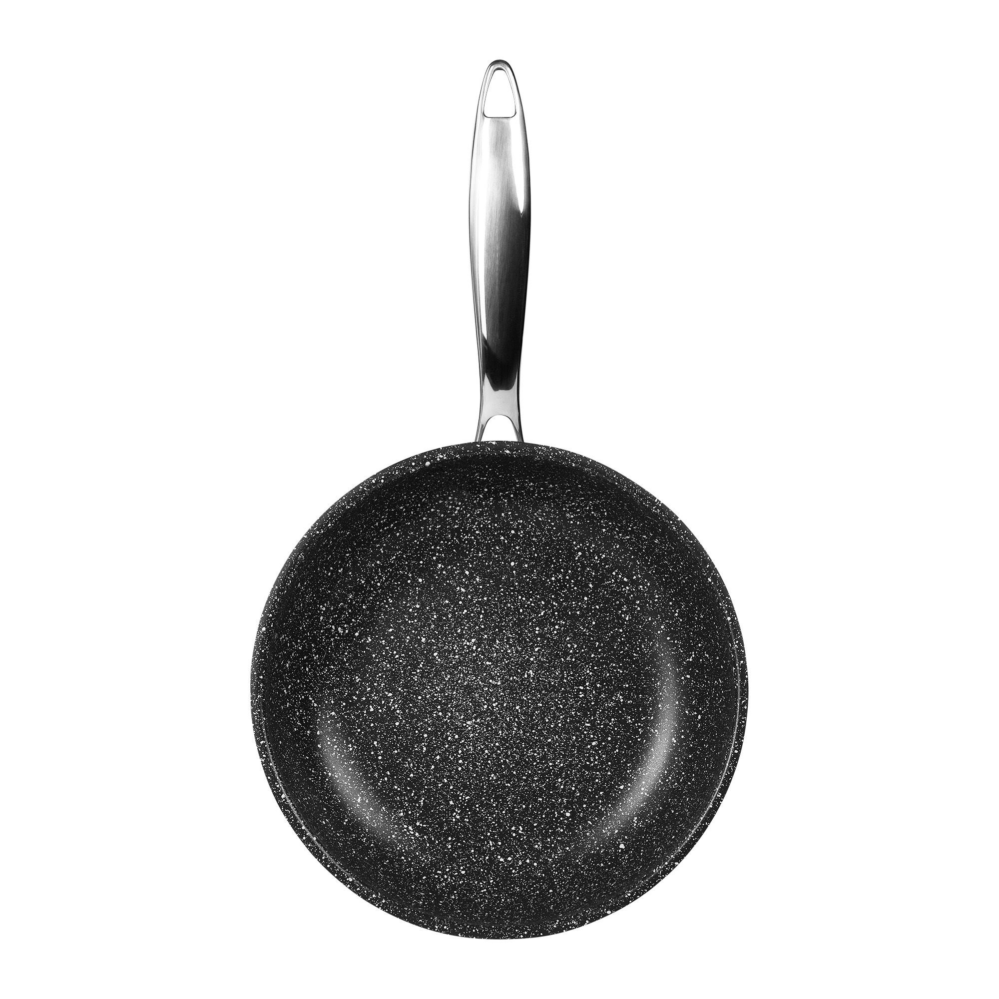 Edelstahl Pfanne 28 cm | mit Deckel