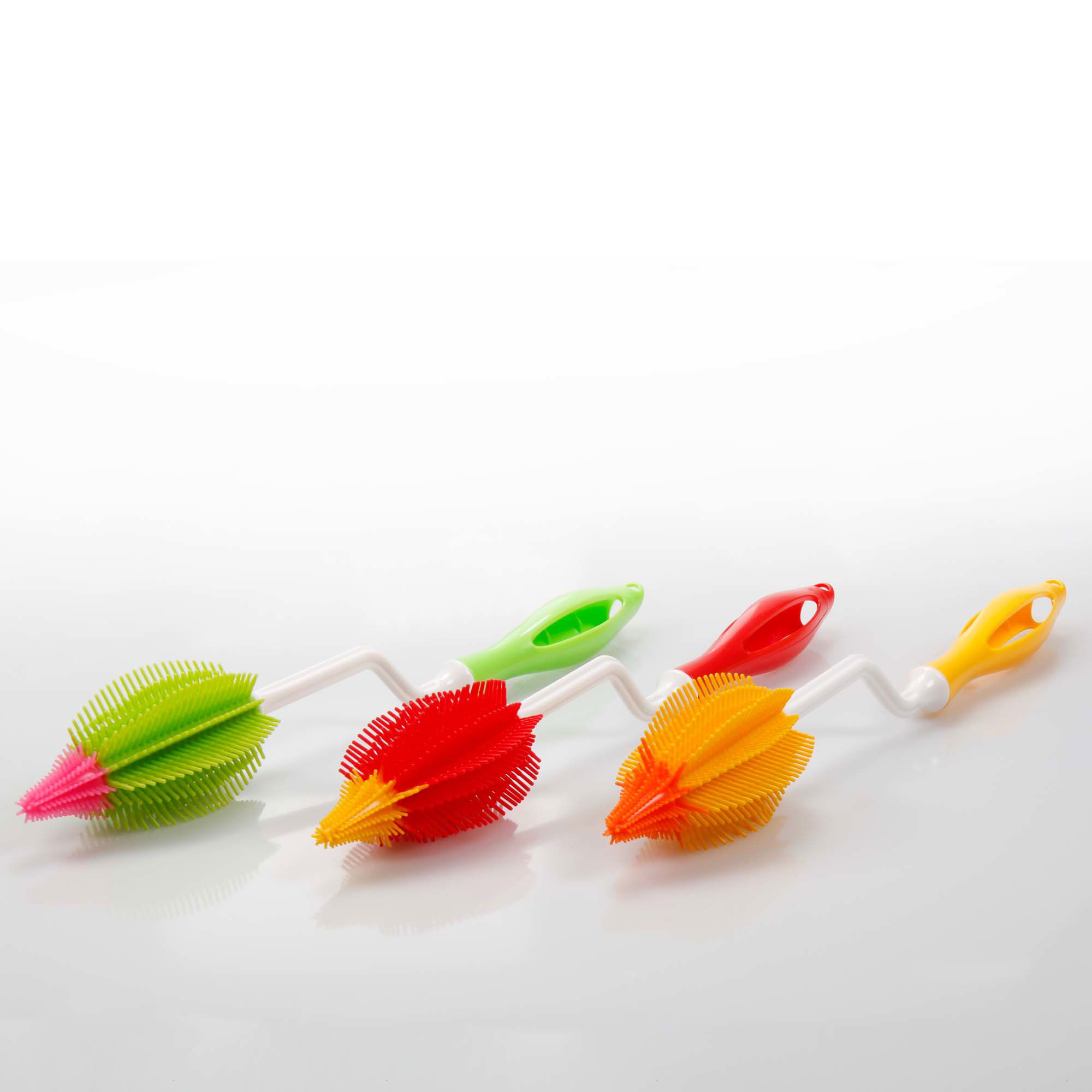 4 Spazzole Per Bottiglie In Silicone - Con Manico Lungo E Corto, Per Pulizia Biberon, Tazze E Vasetti - Foto 7