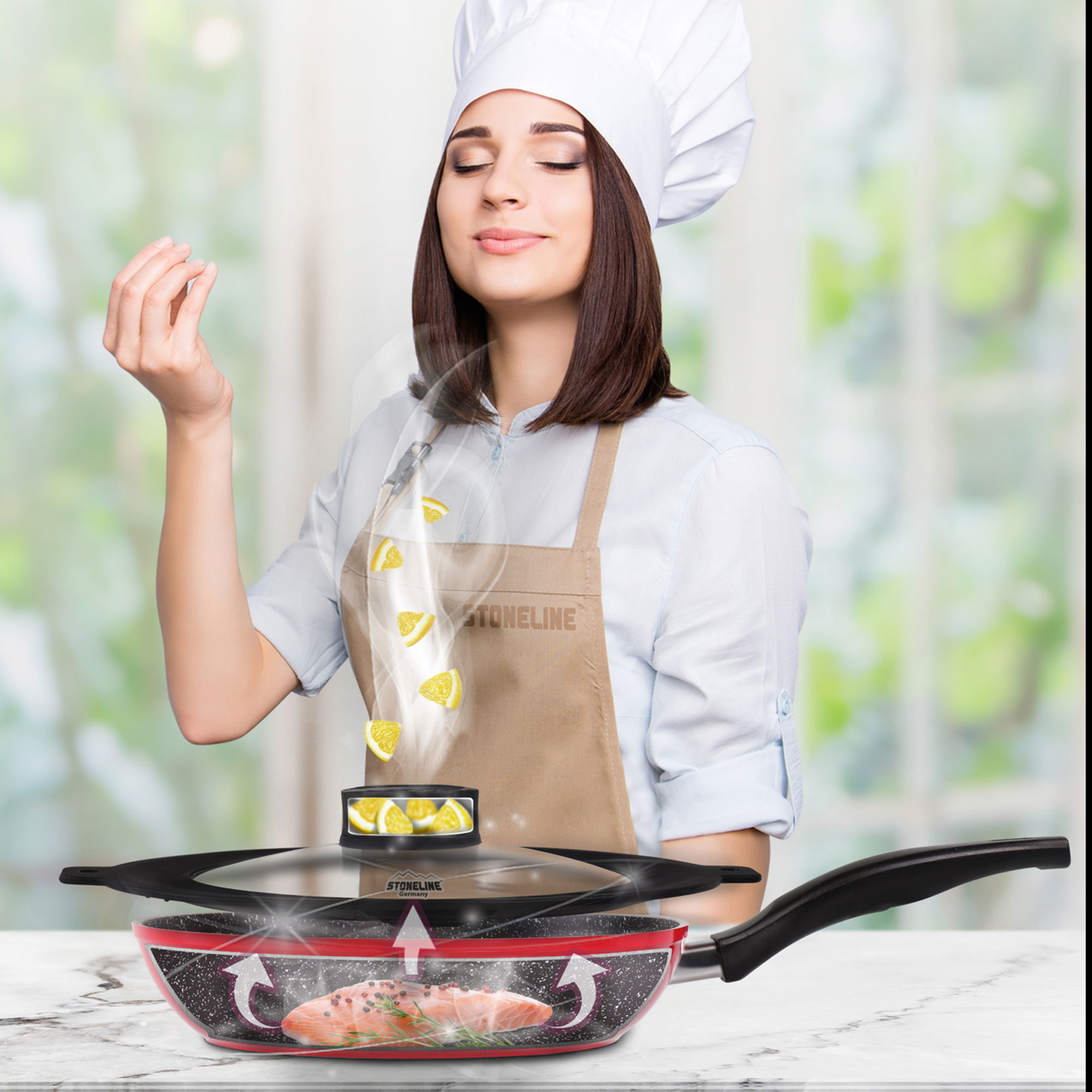 Tapa Universal 22/24/26/28 con Función SMELL WELL y 2 Juegos de Recarga | Negro