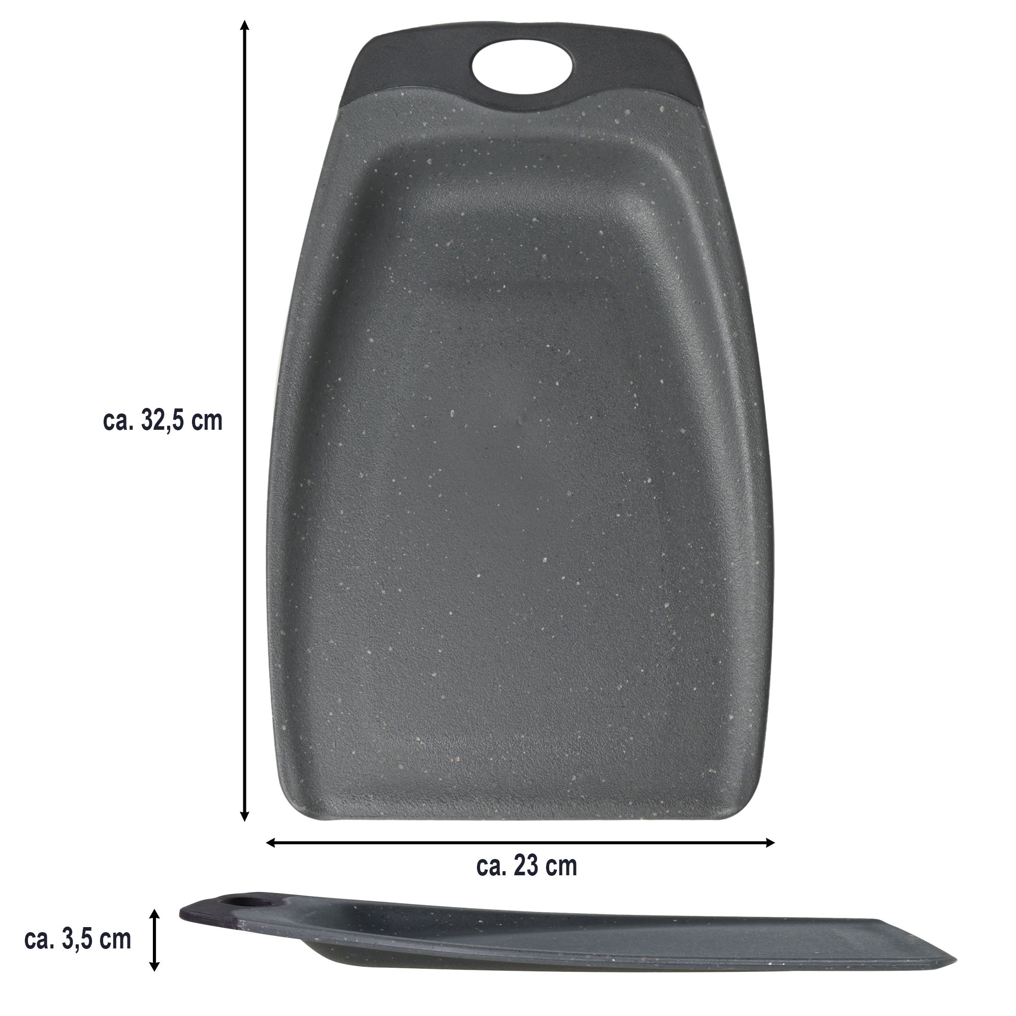 Tagliere da Cucina a Forma di Paletta 32x23 cm Set 2 Pezzi