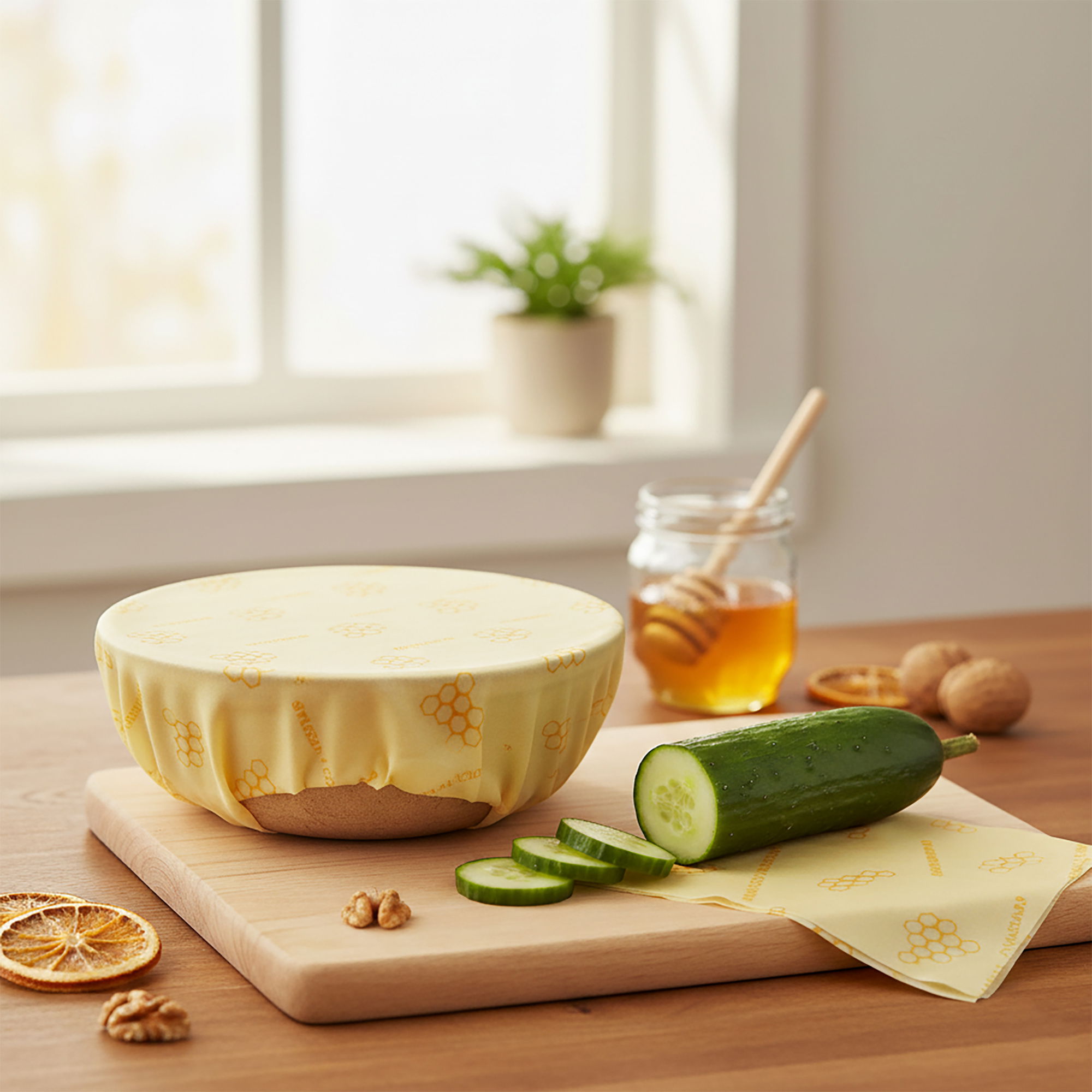 Emballage alimentaire en cire d'abeille Set 3 pièces