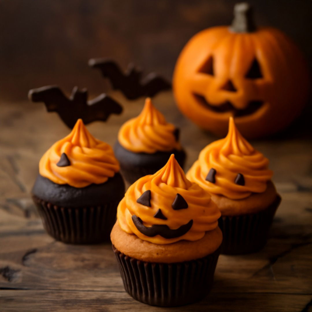 Vegane Halloween Muffins mit Kürbis & Schokolade – Der perfekte Halloween-Genuss!