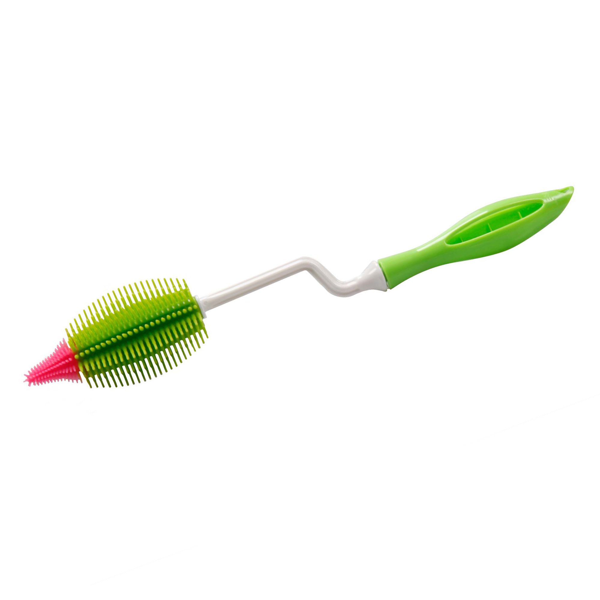 STONELINE® Cepillo de silicona para biberones con mango giratorio 35 cm, verde