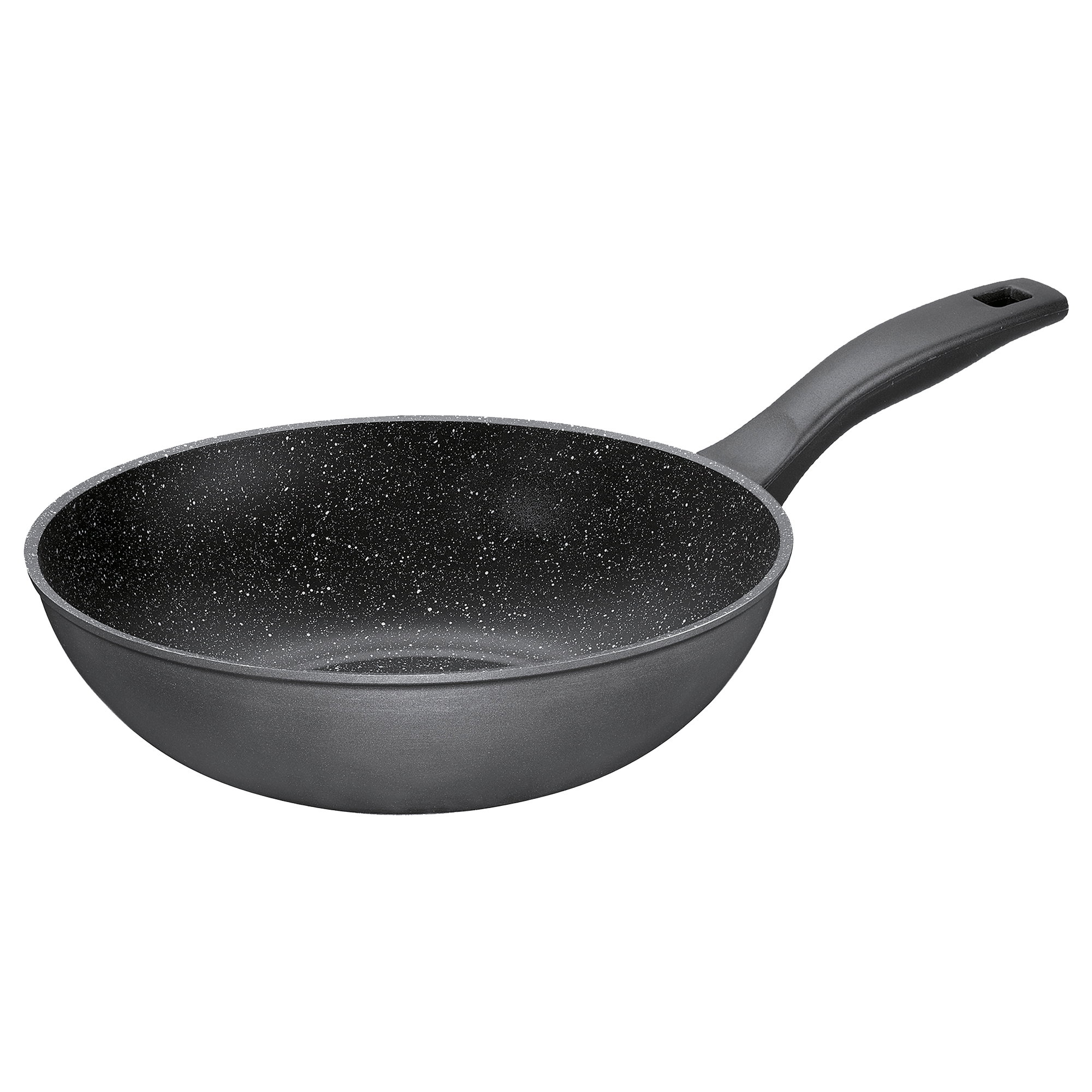 KitchenCraft World Of Flavours Wok Pan, 30cm, Carbon - Black KitchenCraft World Of Flavours Wok Pan, 30cm, Carbon - Black