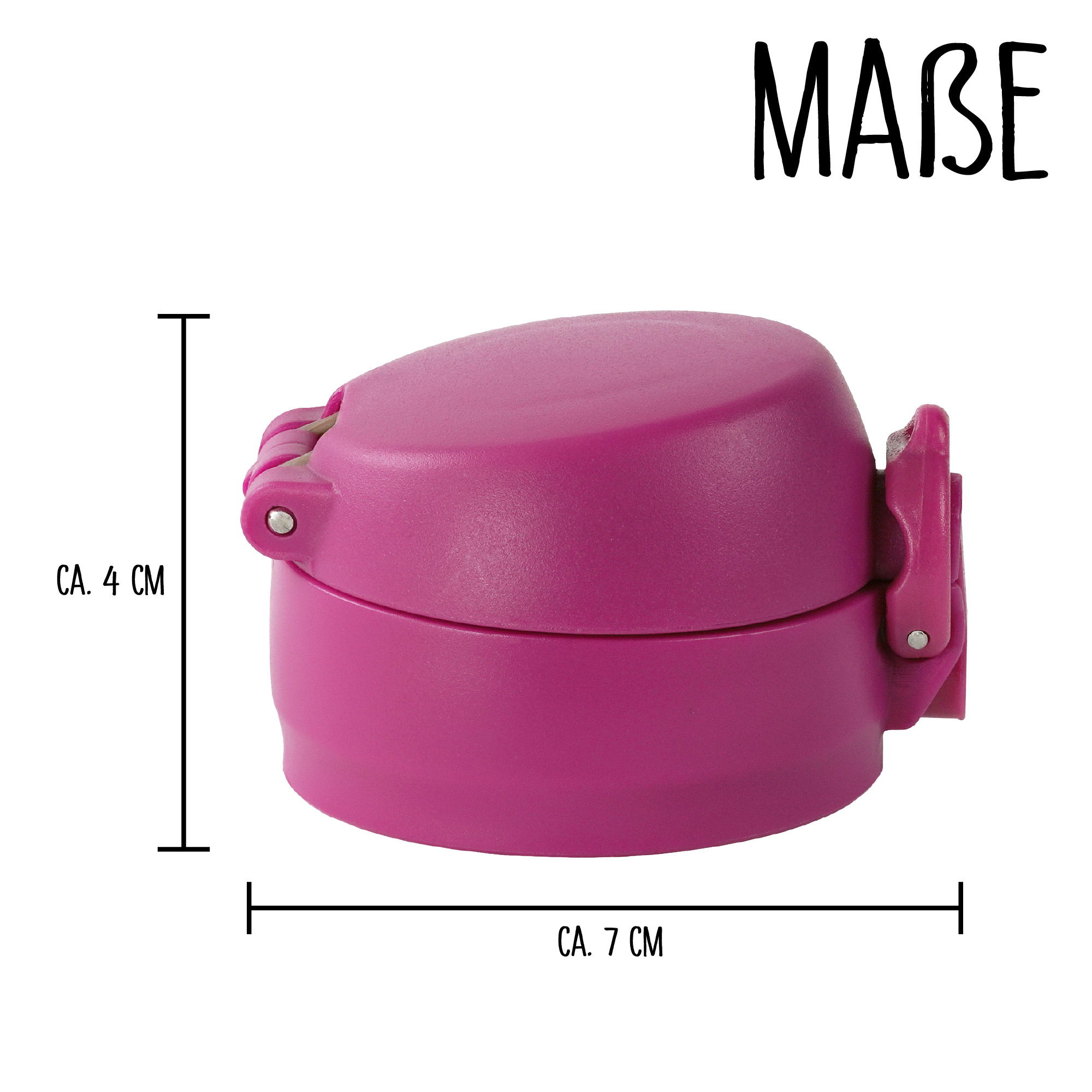 Ersatzdeckel für Die Schule der Magischen Tiere Edelstahl Trinkflasche 380 ml | Beerenrot