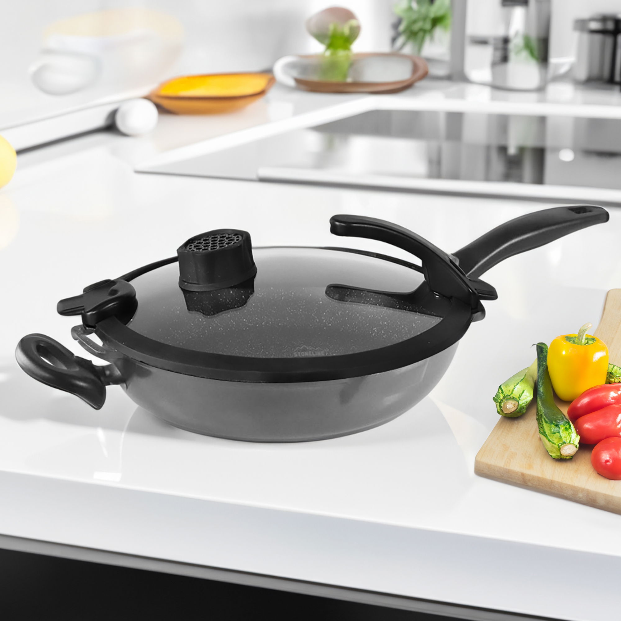 Deep Frying Pan 28 cm | with Lid