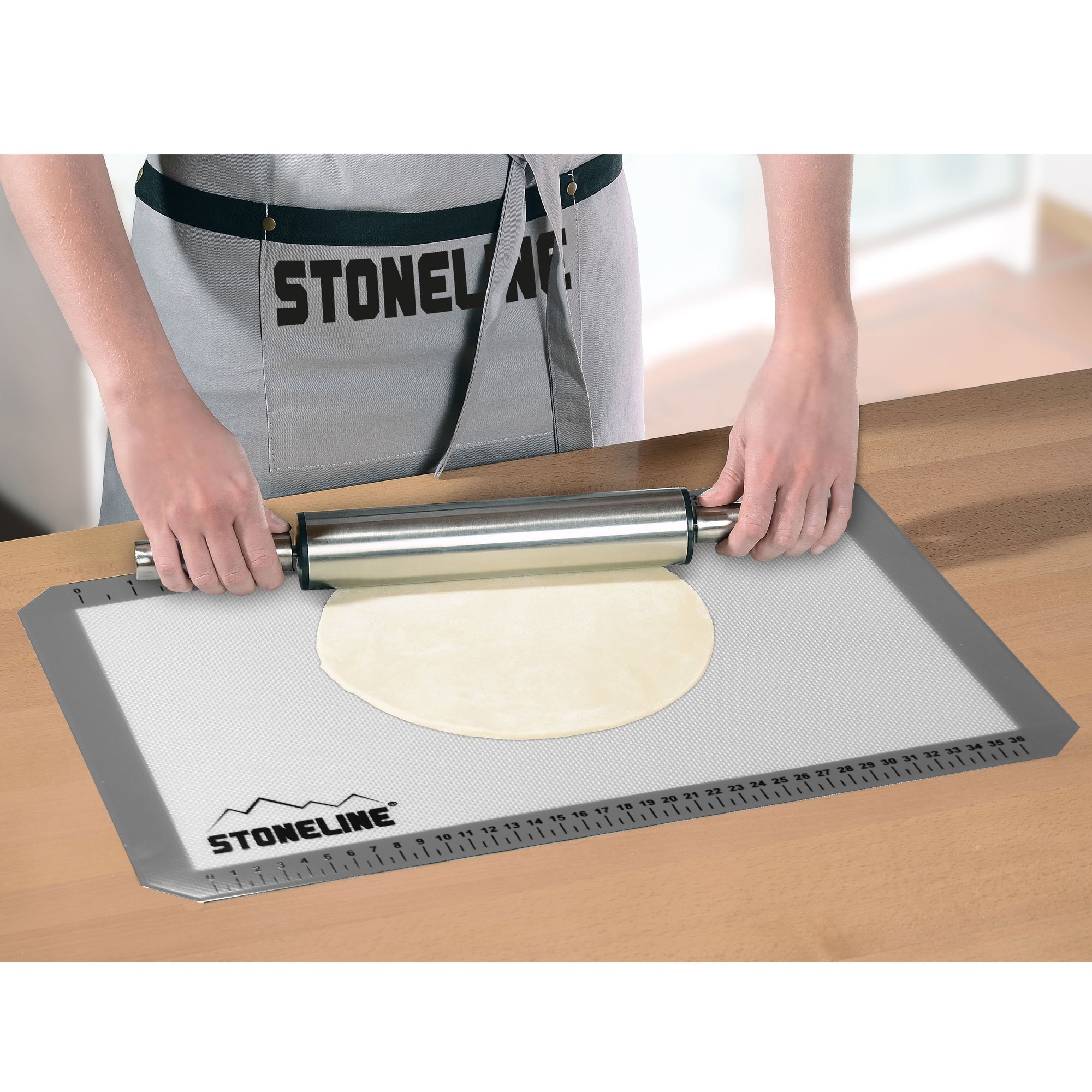 STONELINE® 2 pc Silicone Baking Mat Set, Non-Stick | Pastry Mat with Measurement