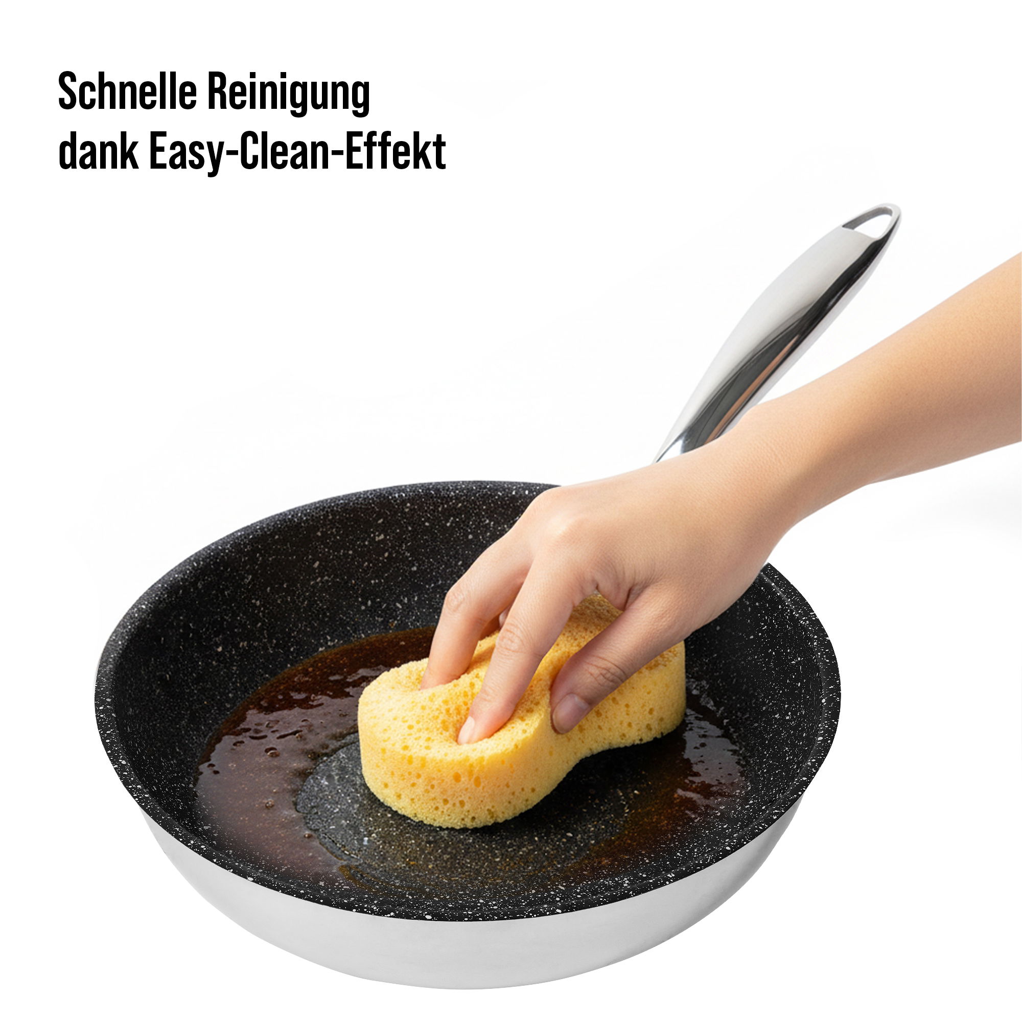 Edelstahl Pfanne 28 cm | mit Deckel