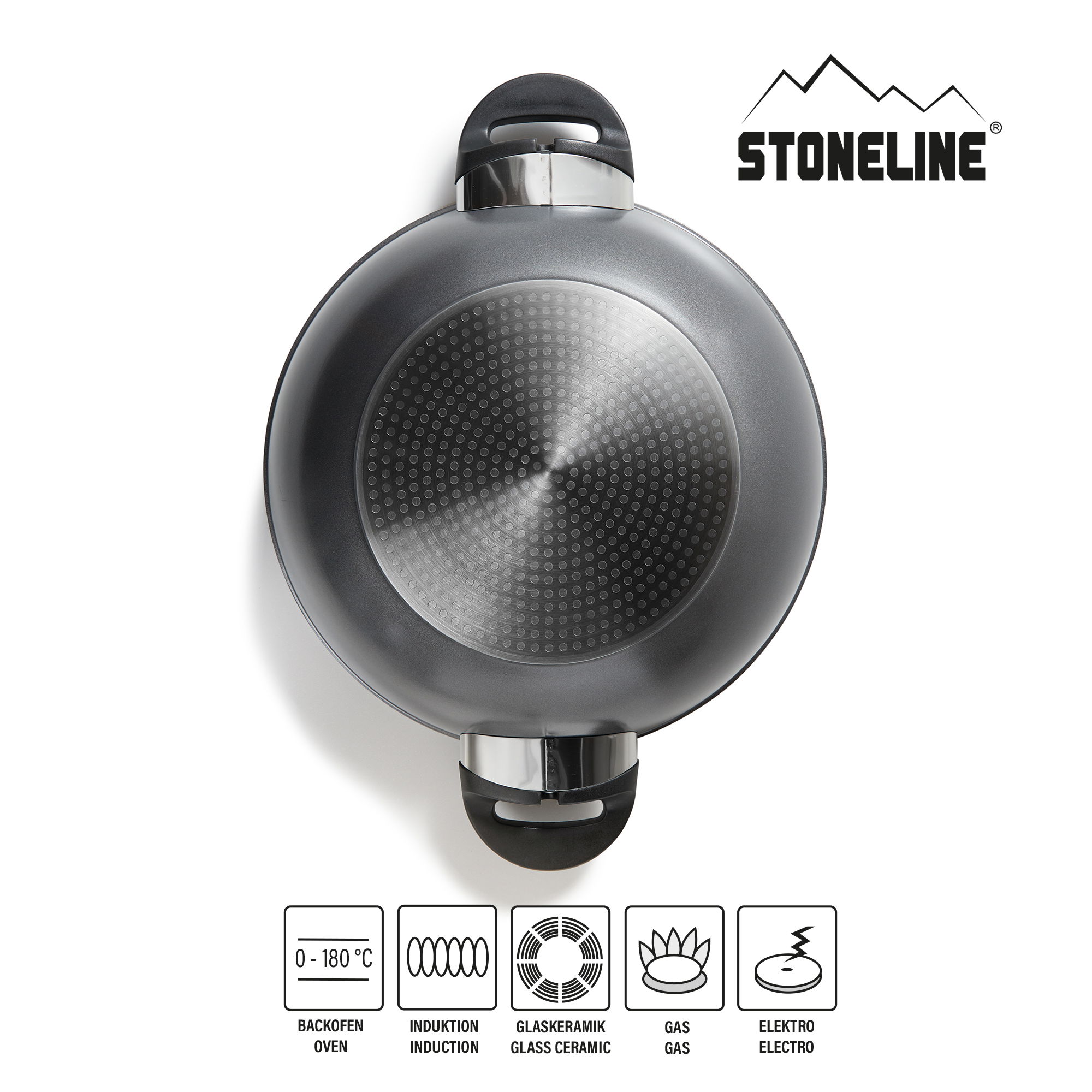 STONELINE® FUTURE wok 32 cm avec poignées interchangeables