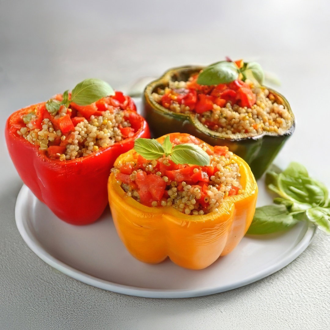 Peperoni ripieni con quinoa e verdure – Delizioso e vegano