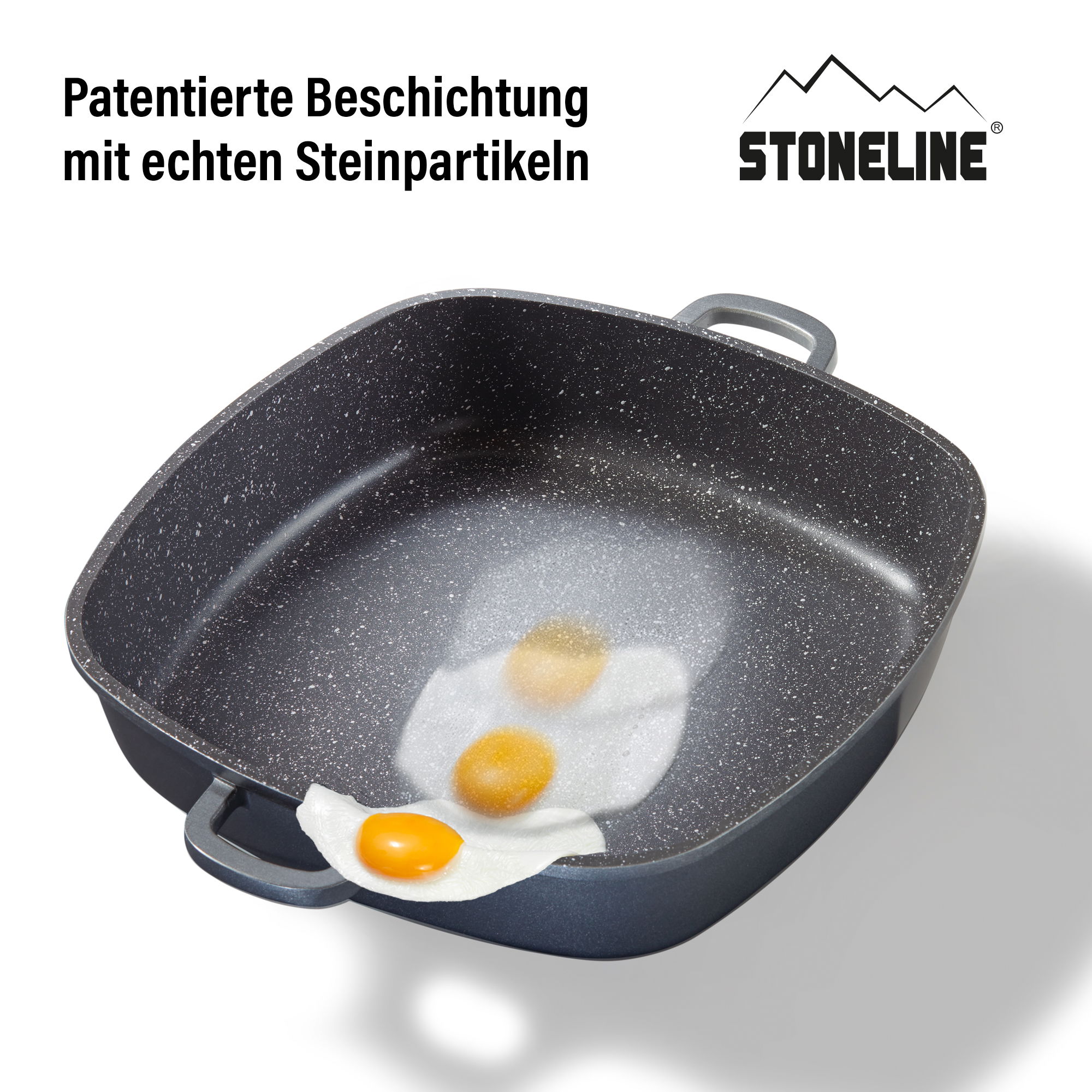 Square Serving Pan 32 cm | with Lid