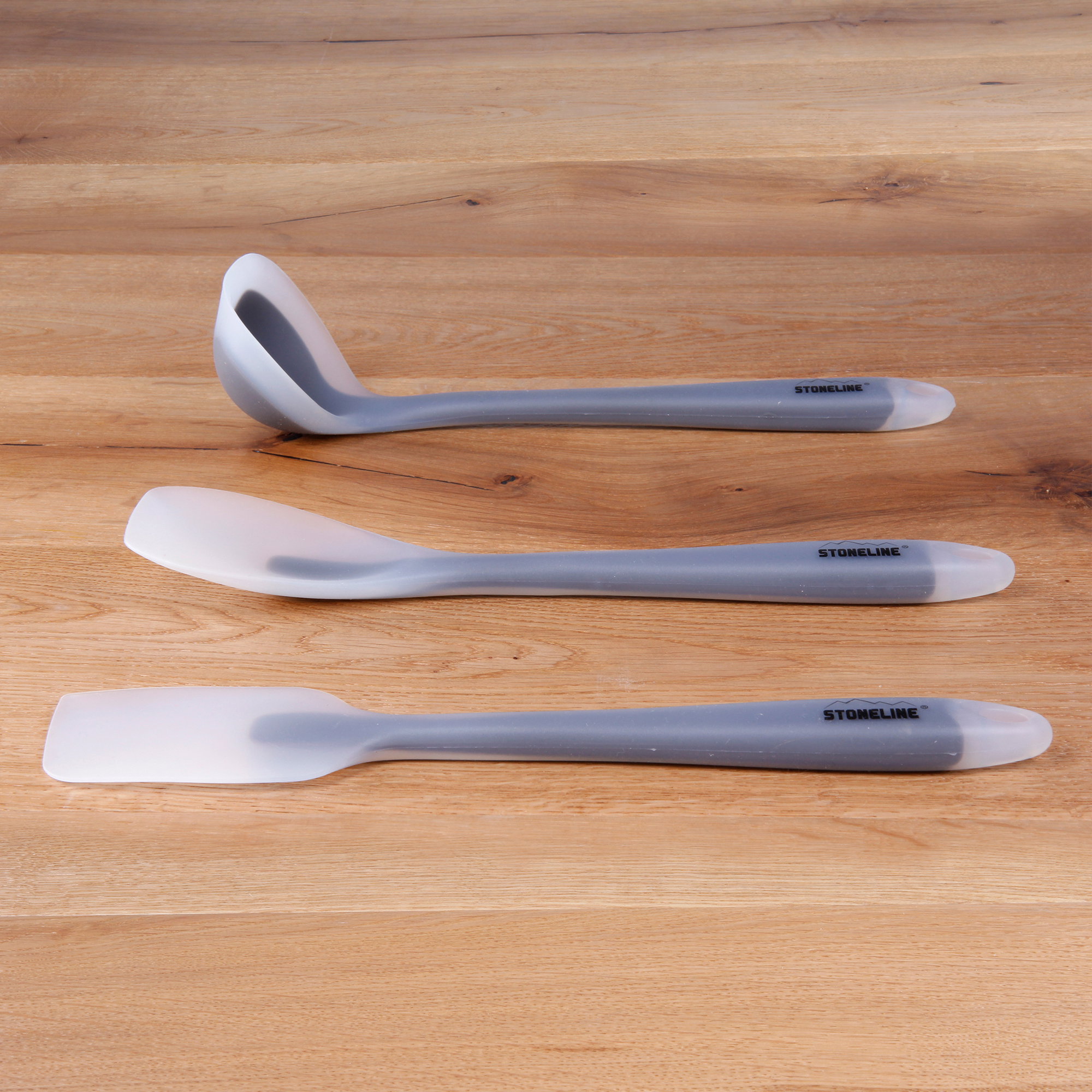 Set di 14 utensili da cucina, testa in silicone resistente Set di 14 utensili da cucina, testa in silicone resistente