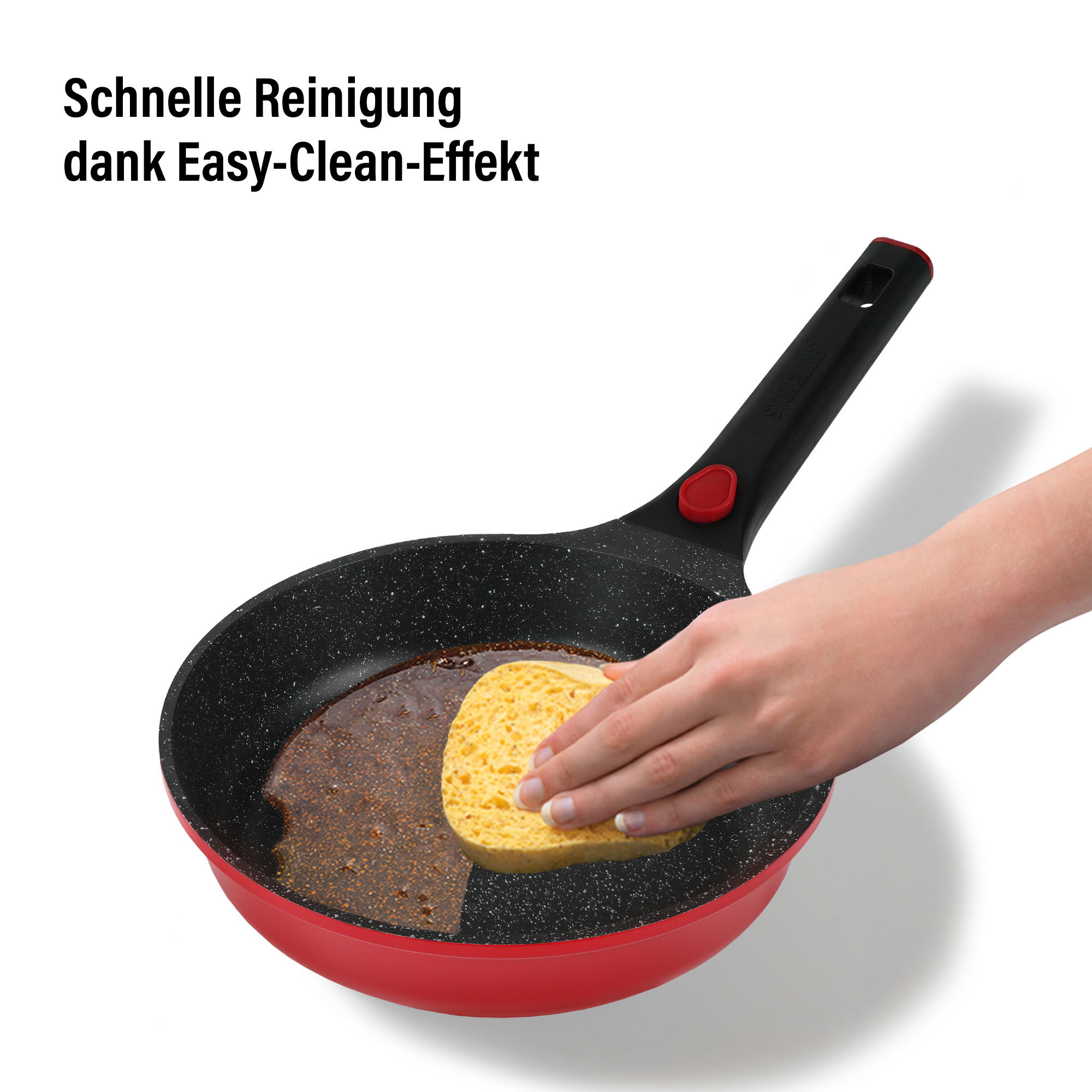 Cookware Set of 8 18/20/24 Red Removable Handle | with Lids