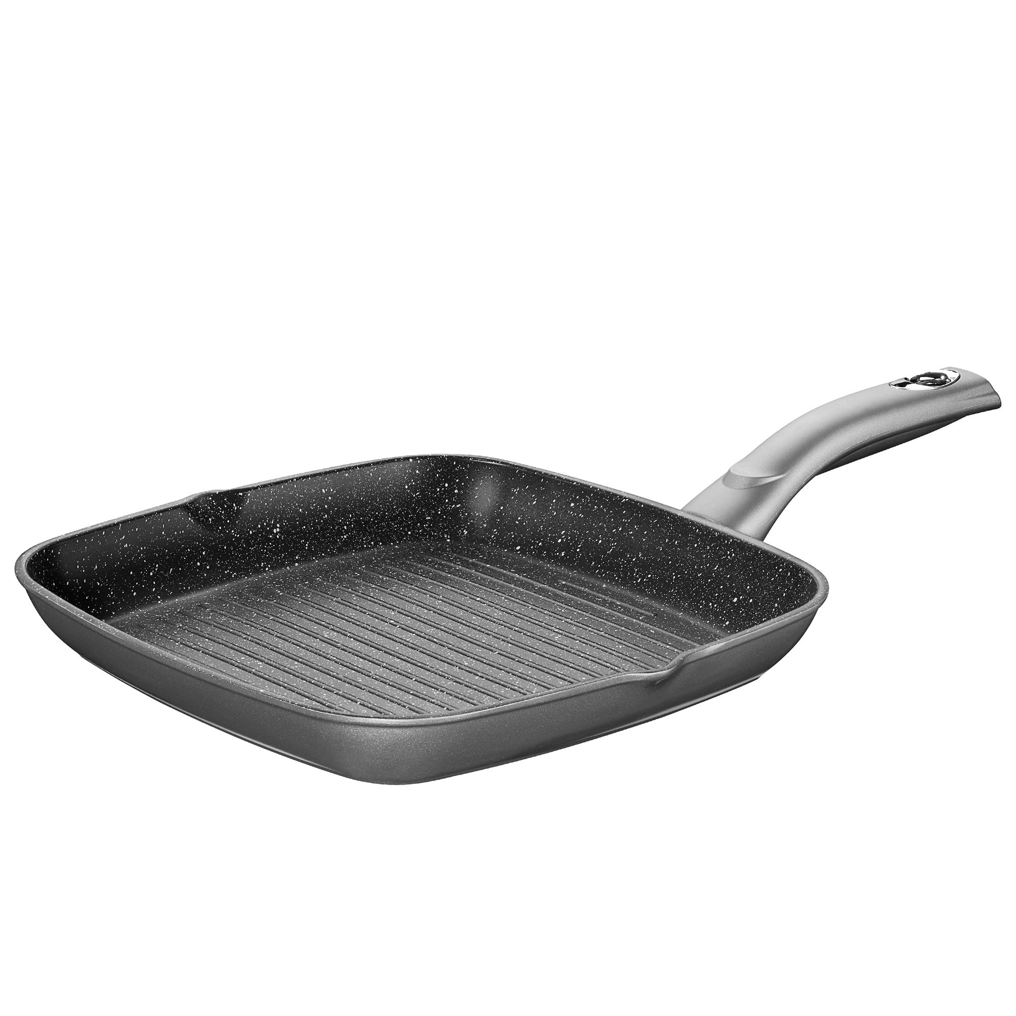 STONELINE® BBQ Griddle Pan 28 cm, 2 Spouts, Non-Stick Pan | GOURMUNDO