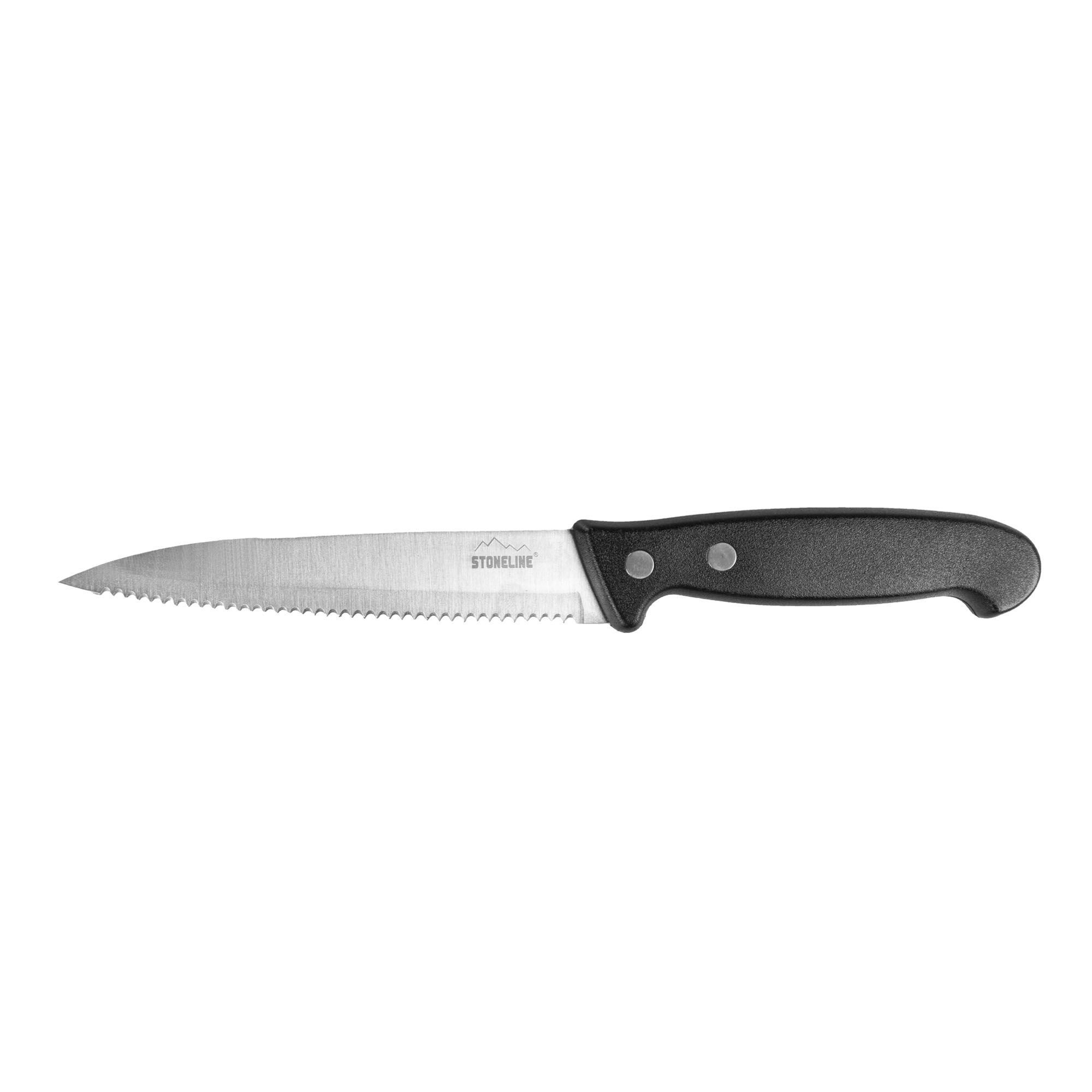 STONELINE® Cuchillo Universal 23 cm Cuchillo Cocina Acero Inox, Funda Protectora