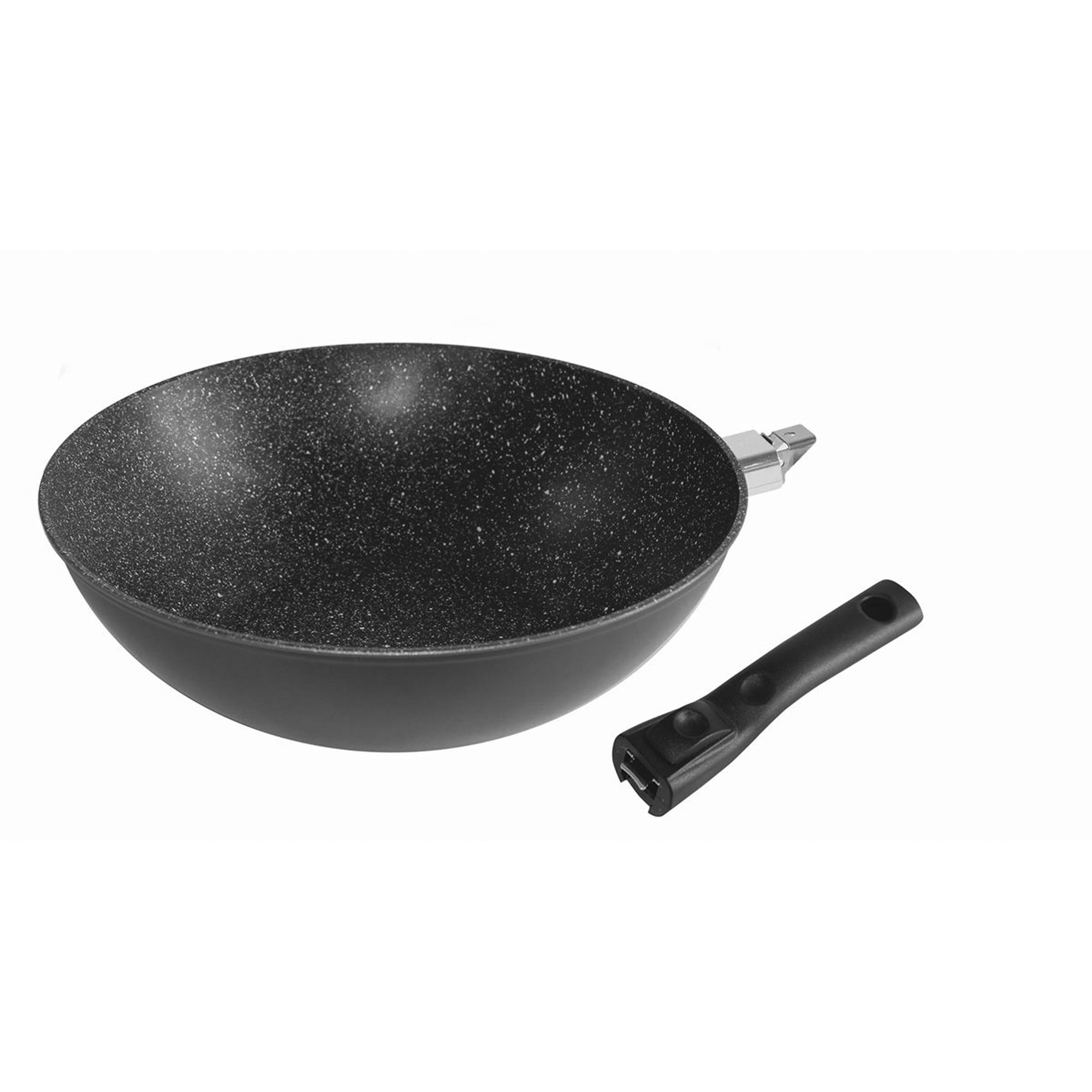 Wok Pan 30 cm with removable handle | with Lid