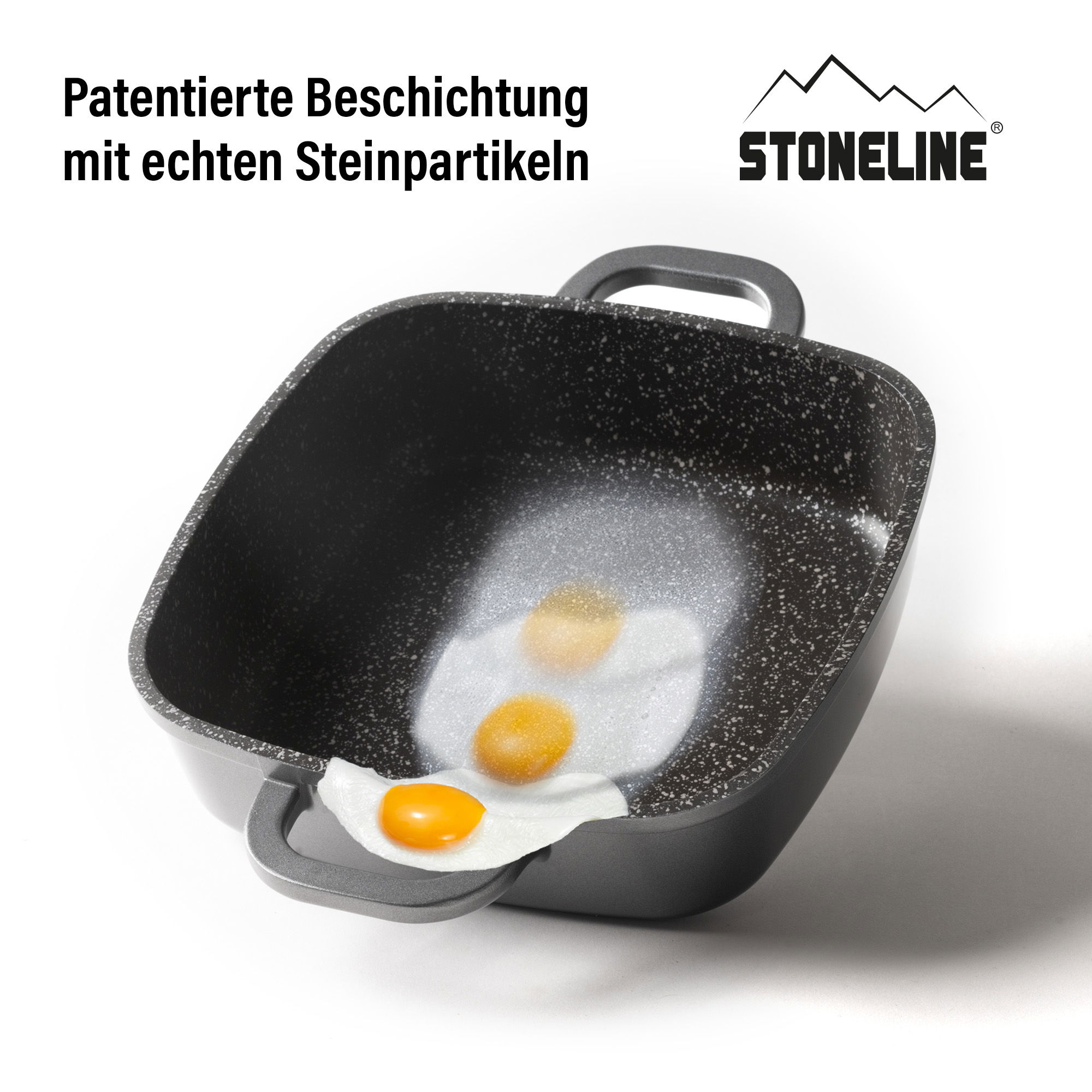 Servierpfanne Eckig 20 cm | mit Deckel