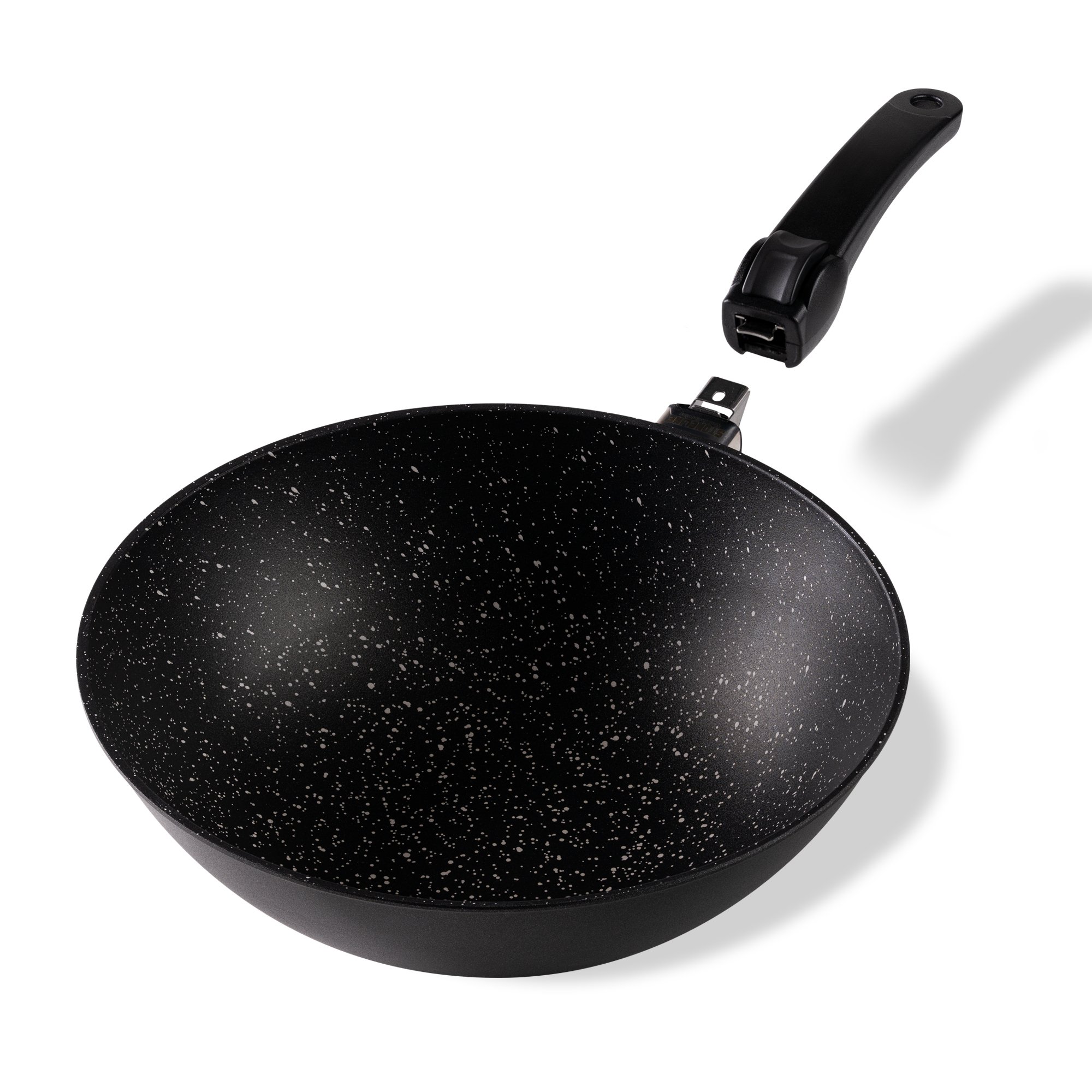 STONELINE® Wok Pan 30 cm, Removable Handle, Cast Non-Stick Pan | Made in Germany