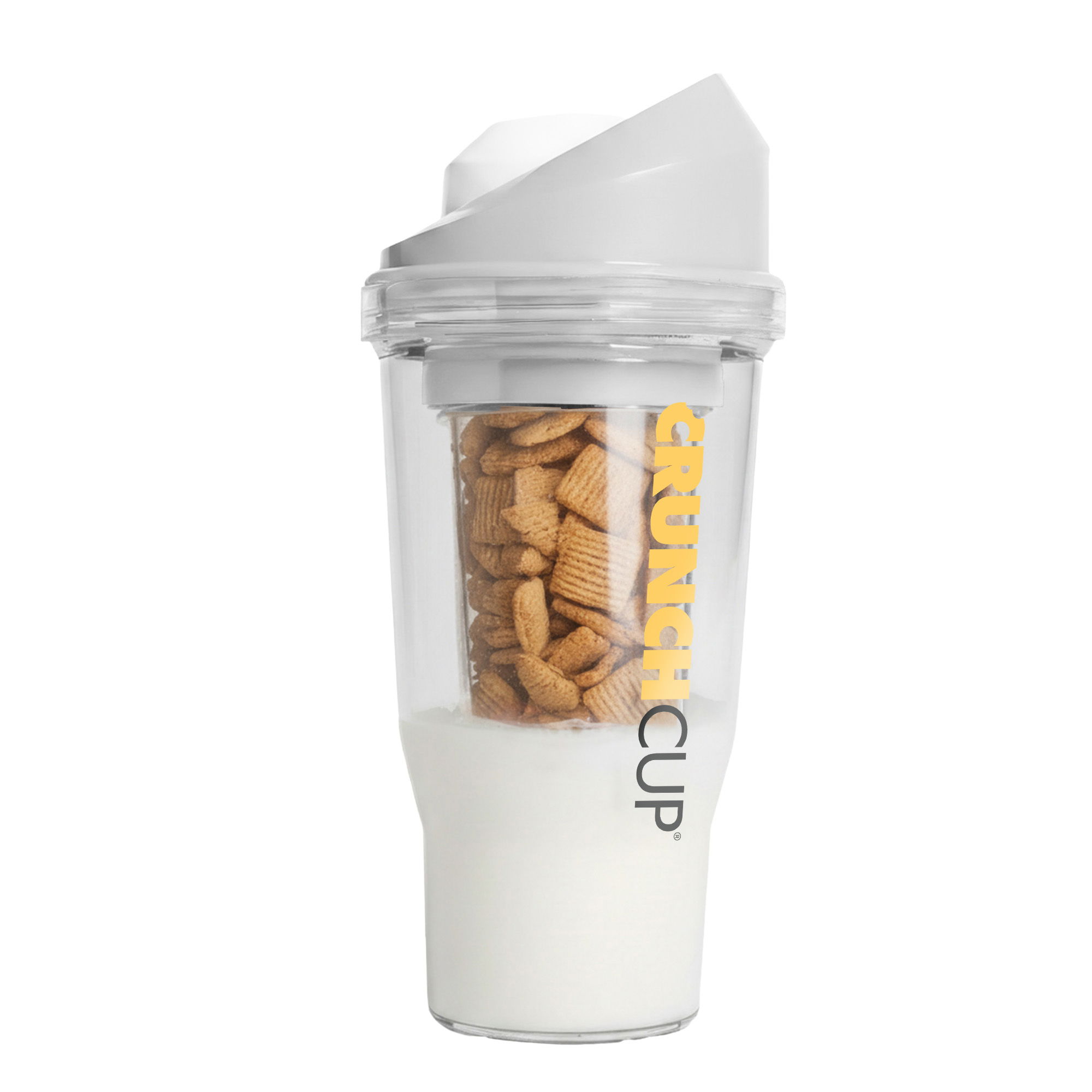 Originale Tazza di Cereali da Asporto 260 + 250 ml | Bianco