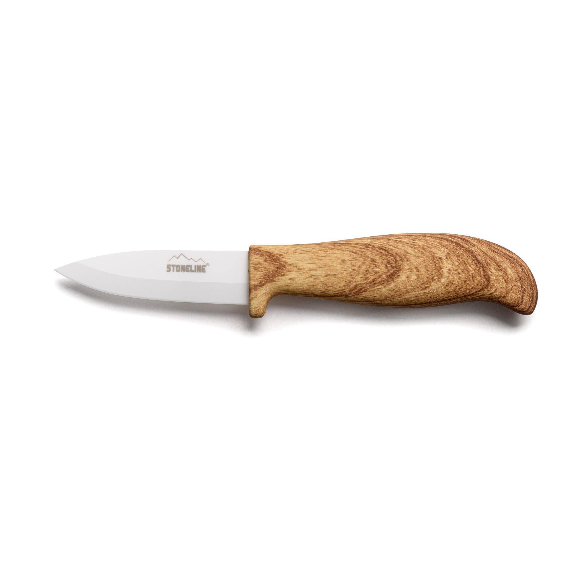 STONELINE® Couteau de cuisine 18 cm avec étui de sécurité | Back to Nature | CERAMIC