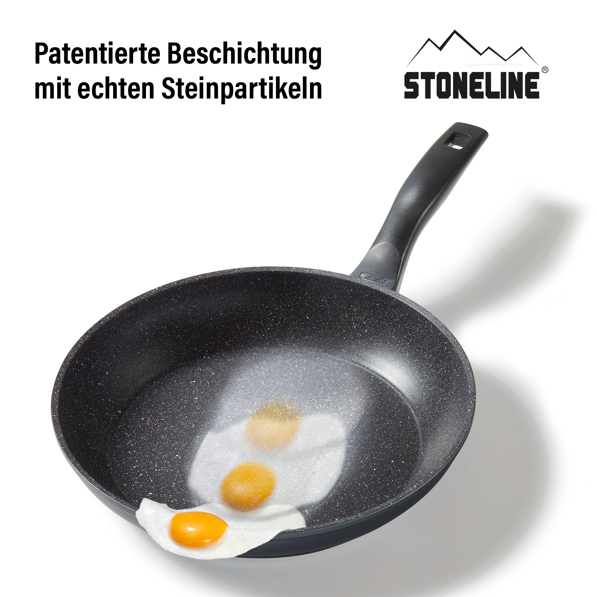 STONELINE® sartén 28 cm, Made in Germany, sartén con revestimiento antiadherente, apta para inducción