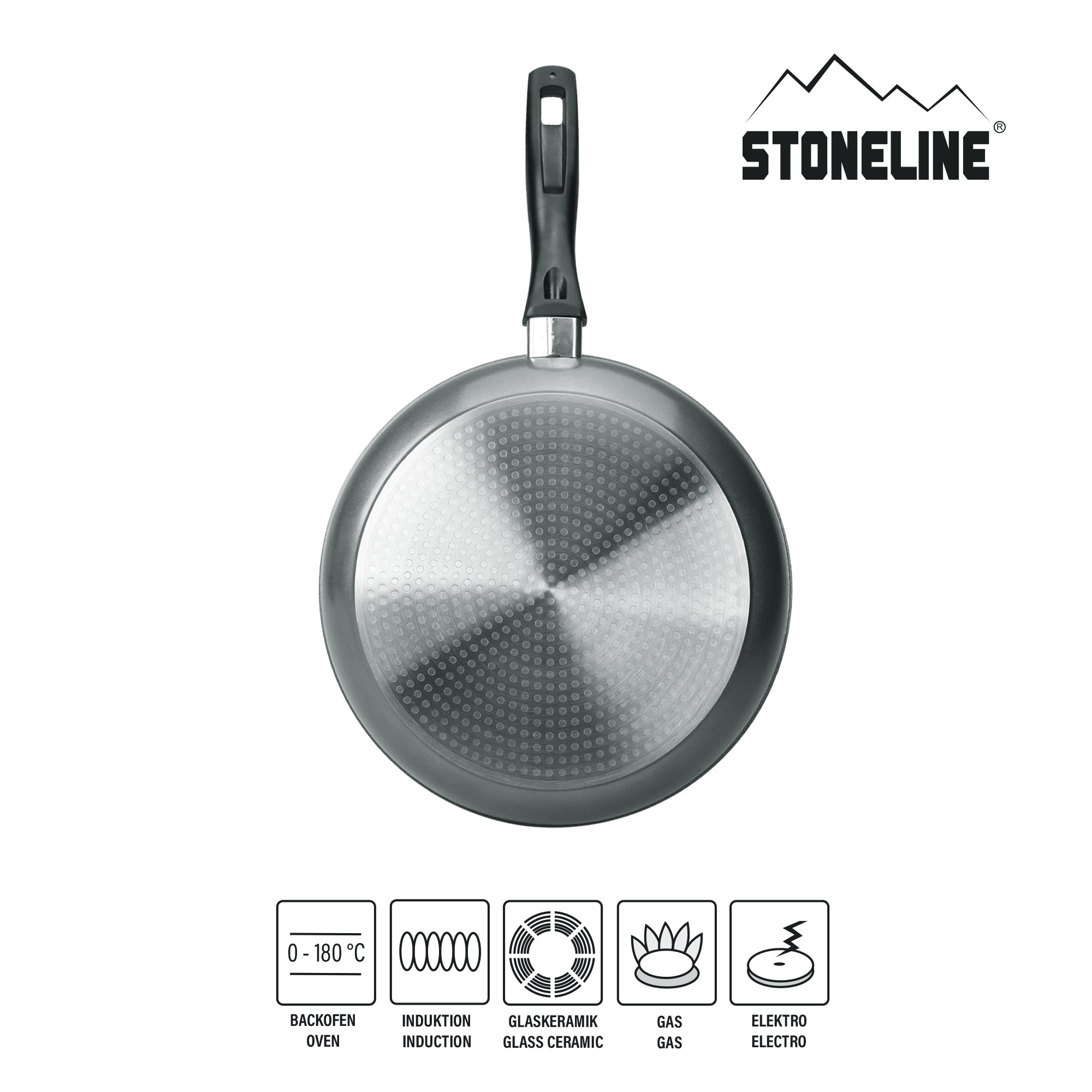 STONELINE® Deep Frying Pan 28 cm, Large Non-Stick Pan | CLASSIC