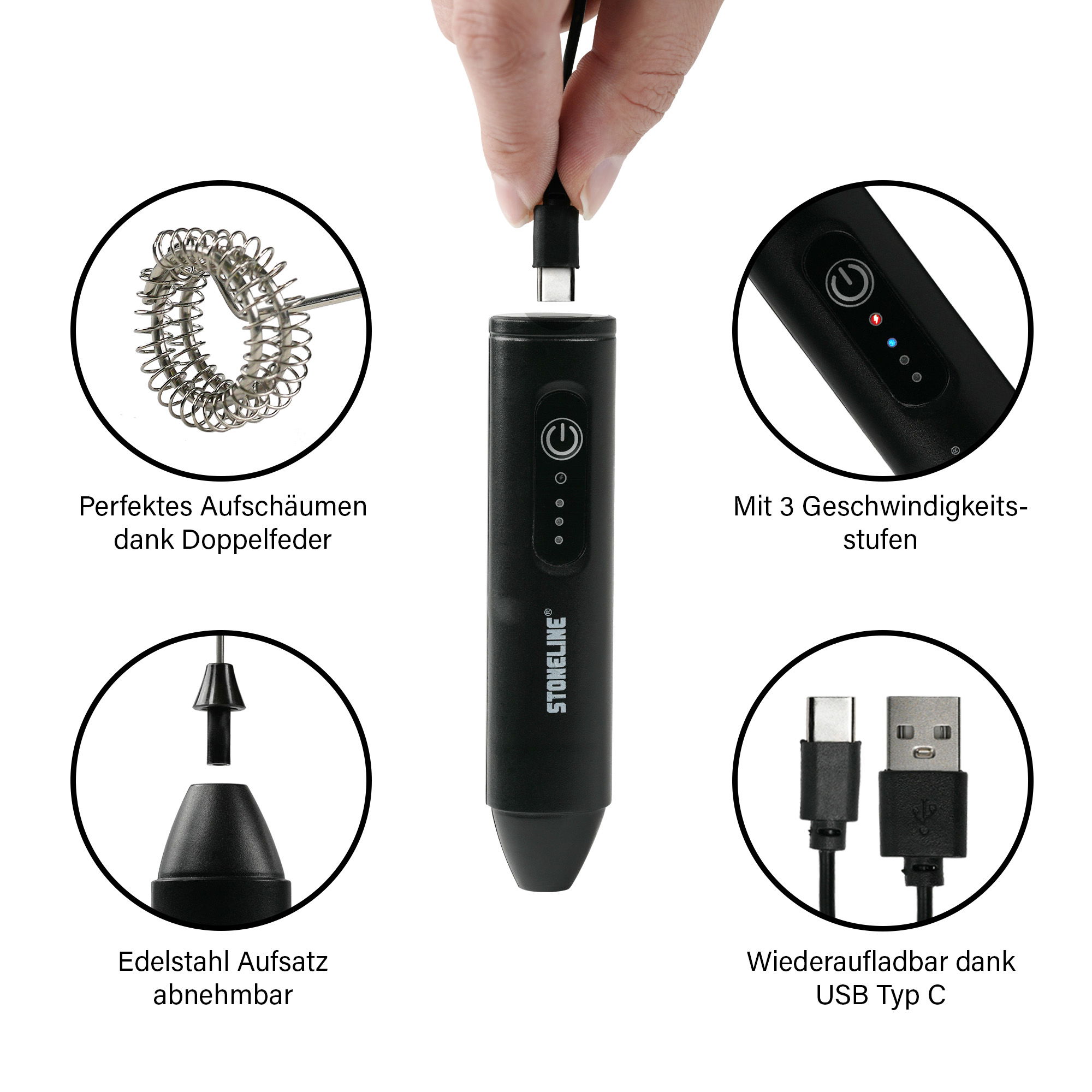 Elektrischer Milchaufschäumer