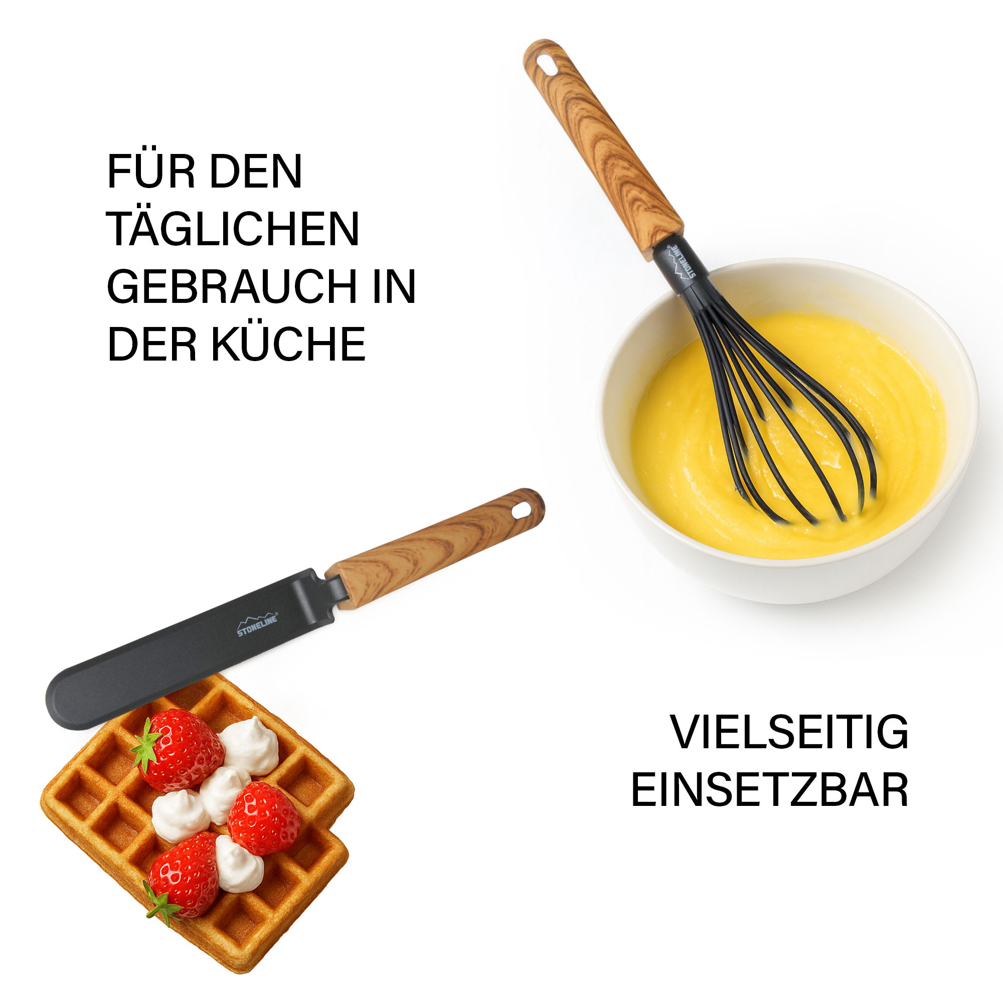 Utensili da Cucina Set 9 Pezzi | Effetto Legno