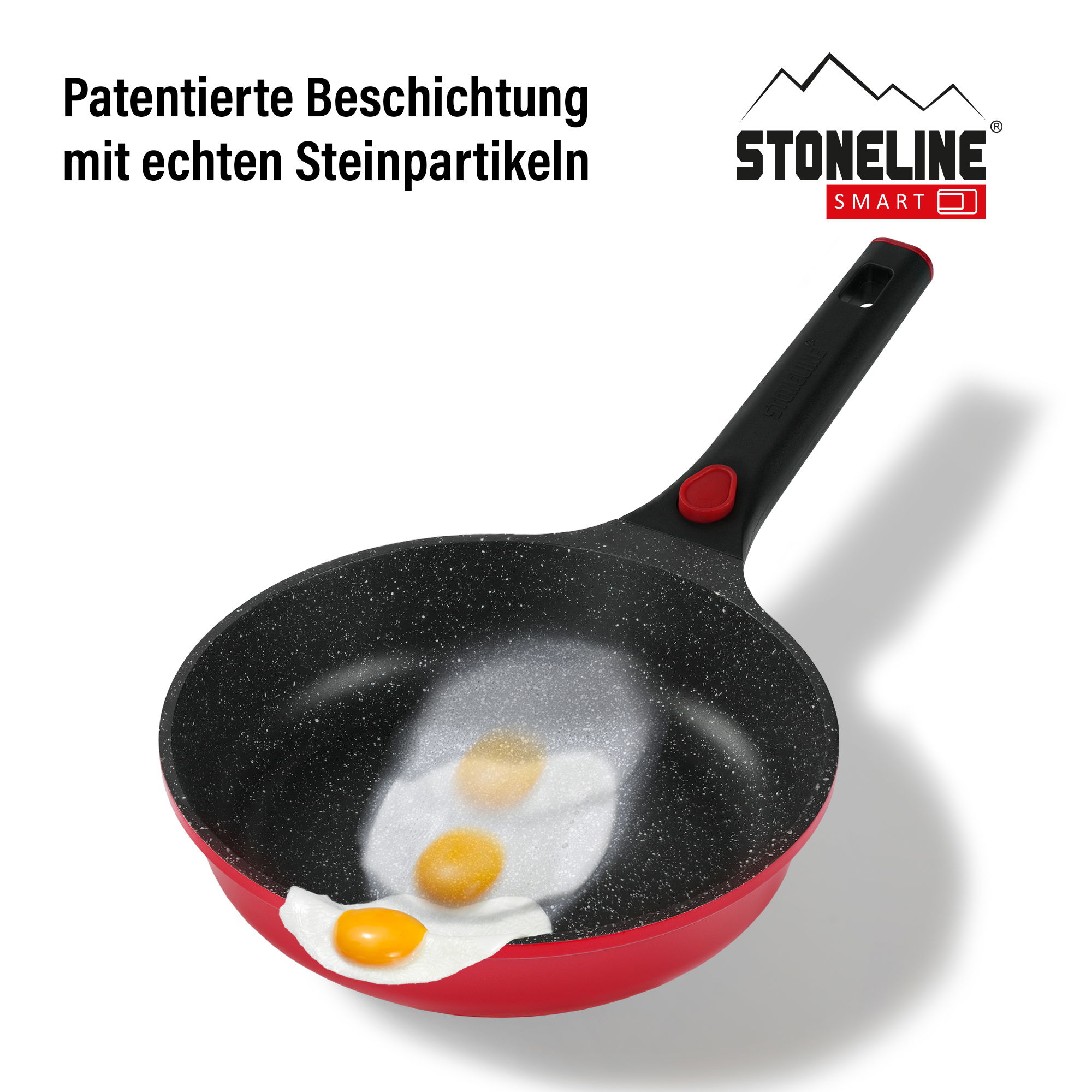 Cookware Set of 8 18/20/24 Red Removable Handle | with Lids