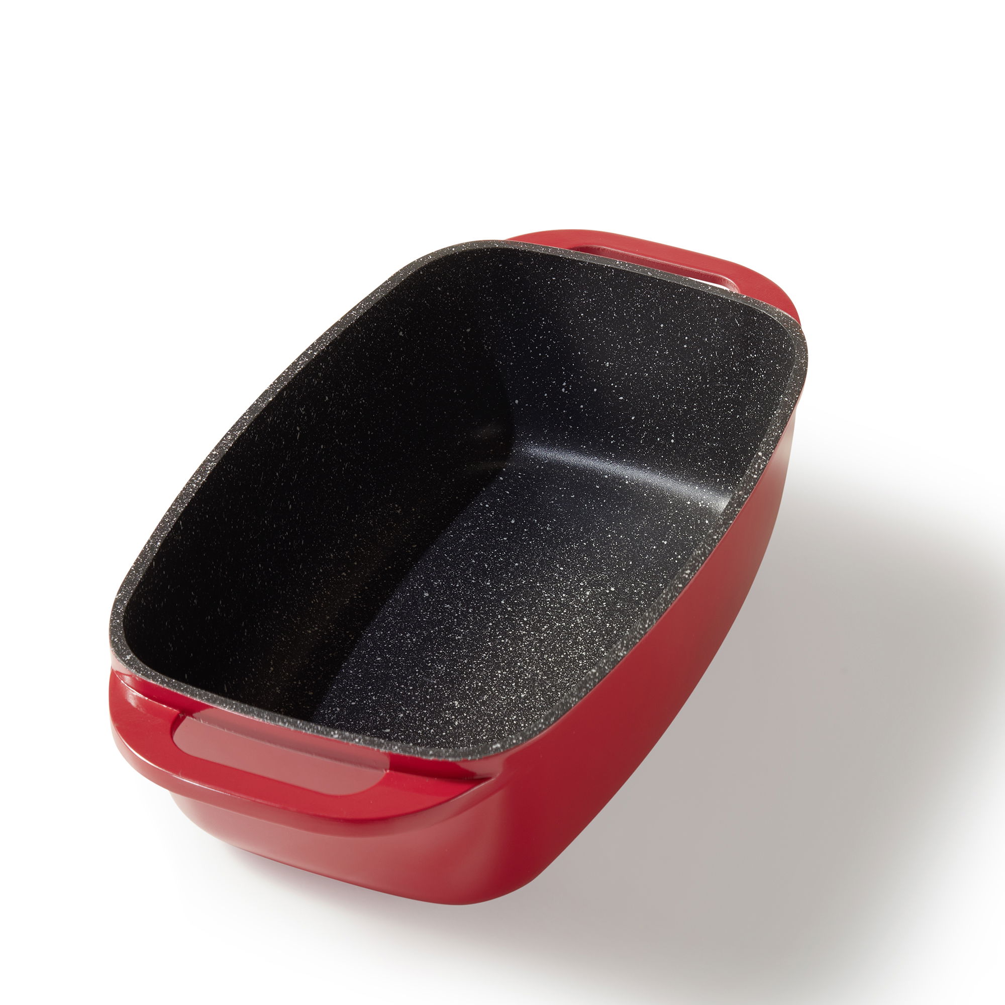 STONELINE® Cocotte à induction 40x22 cm, avec couvercle à induction, Antiadhésive, rouge