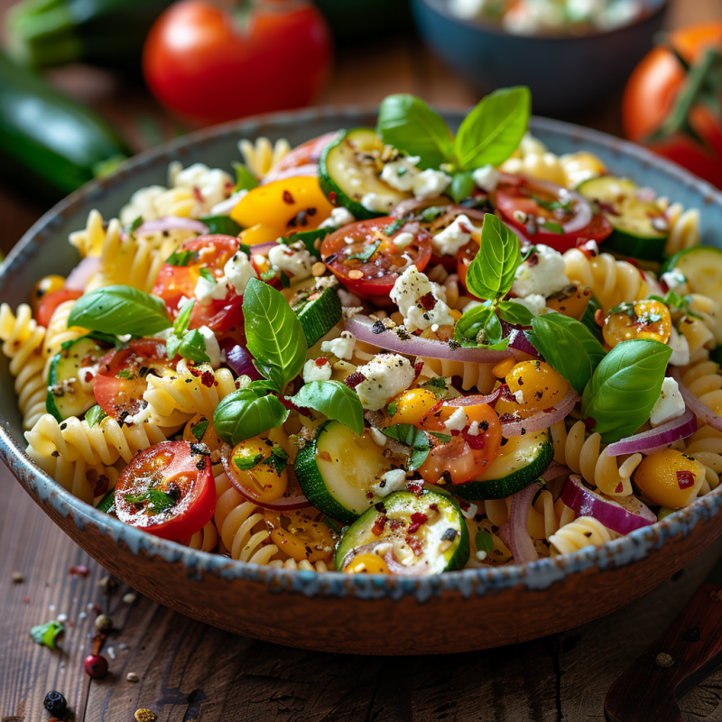 Sommerlicher Pasta-Salat Rezept | Leichte und frische Sommerküche